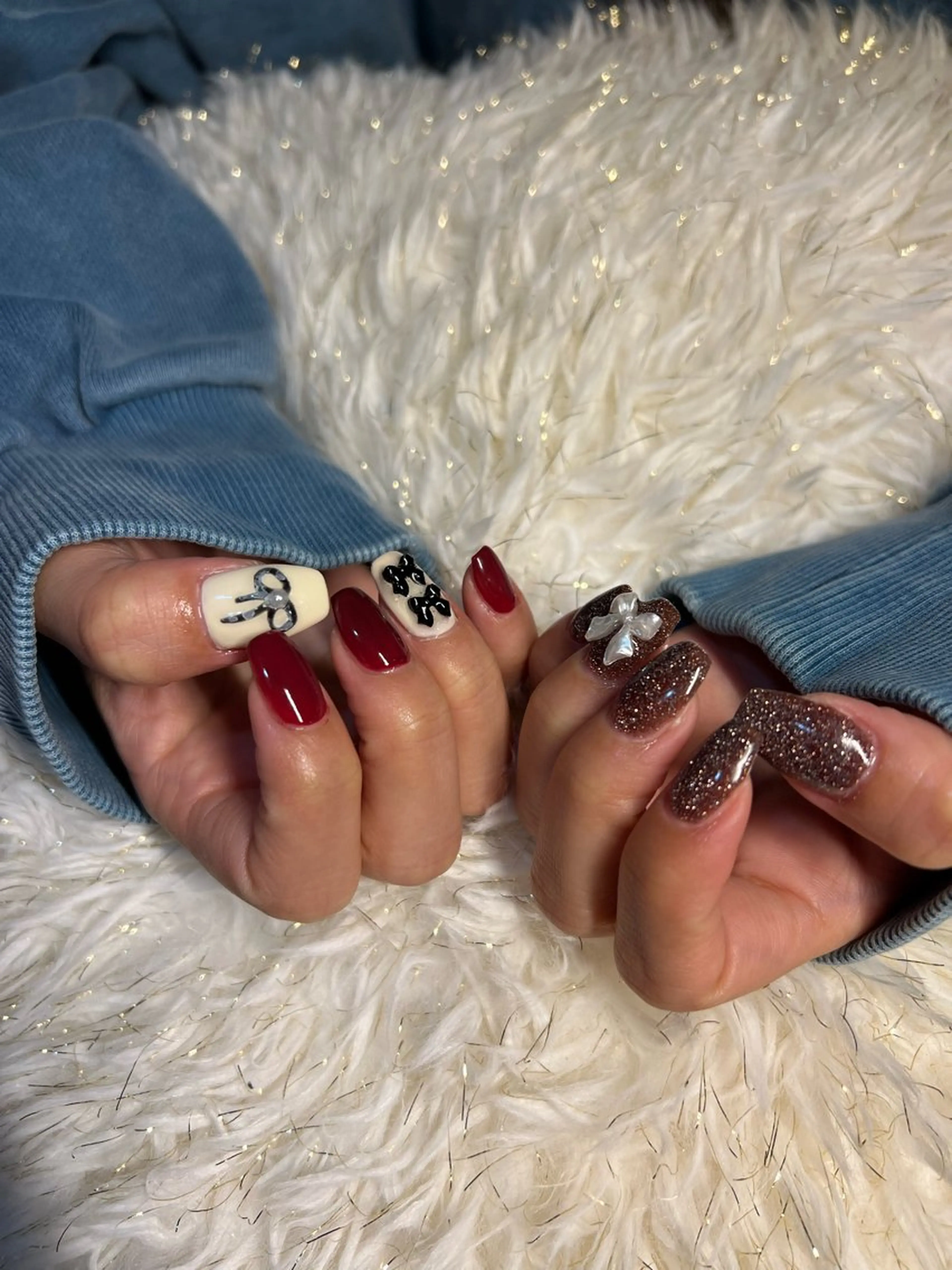 ネイル 冬ネイル クリスマス be.me yuunaのネイルデザイン