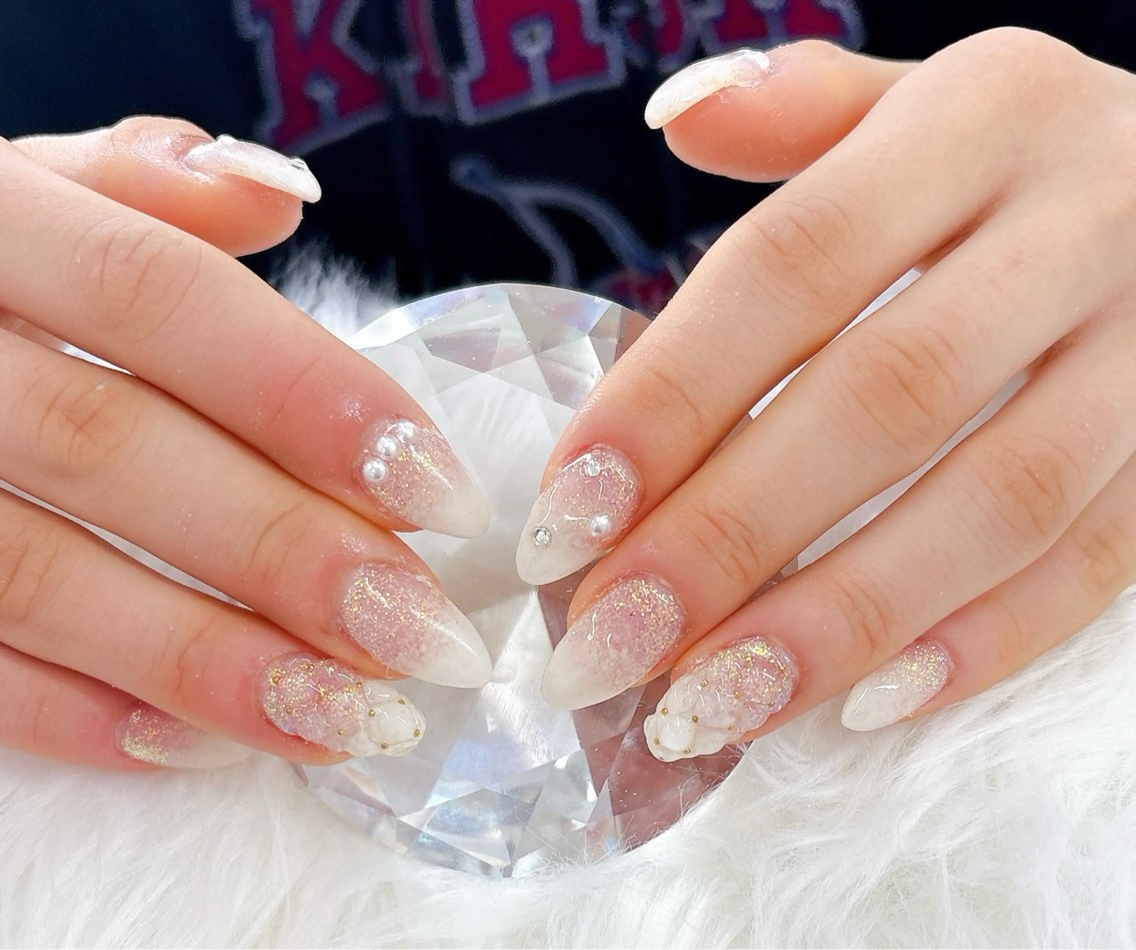 ネイル オーロラネイル フレンチネイル ジェルネイル 韓国ネイル マグネットネイル ハンドネイル Basic 川越のネイルデザイン