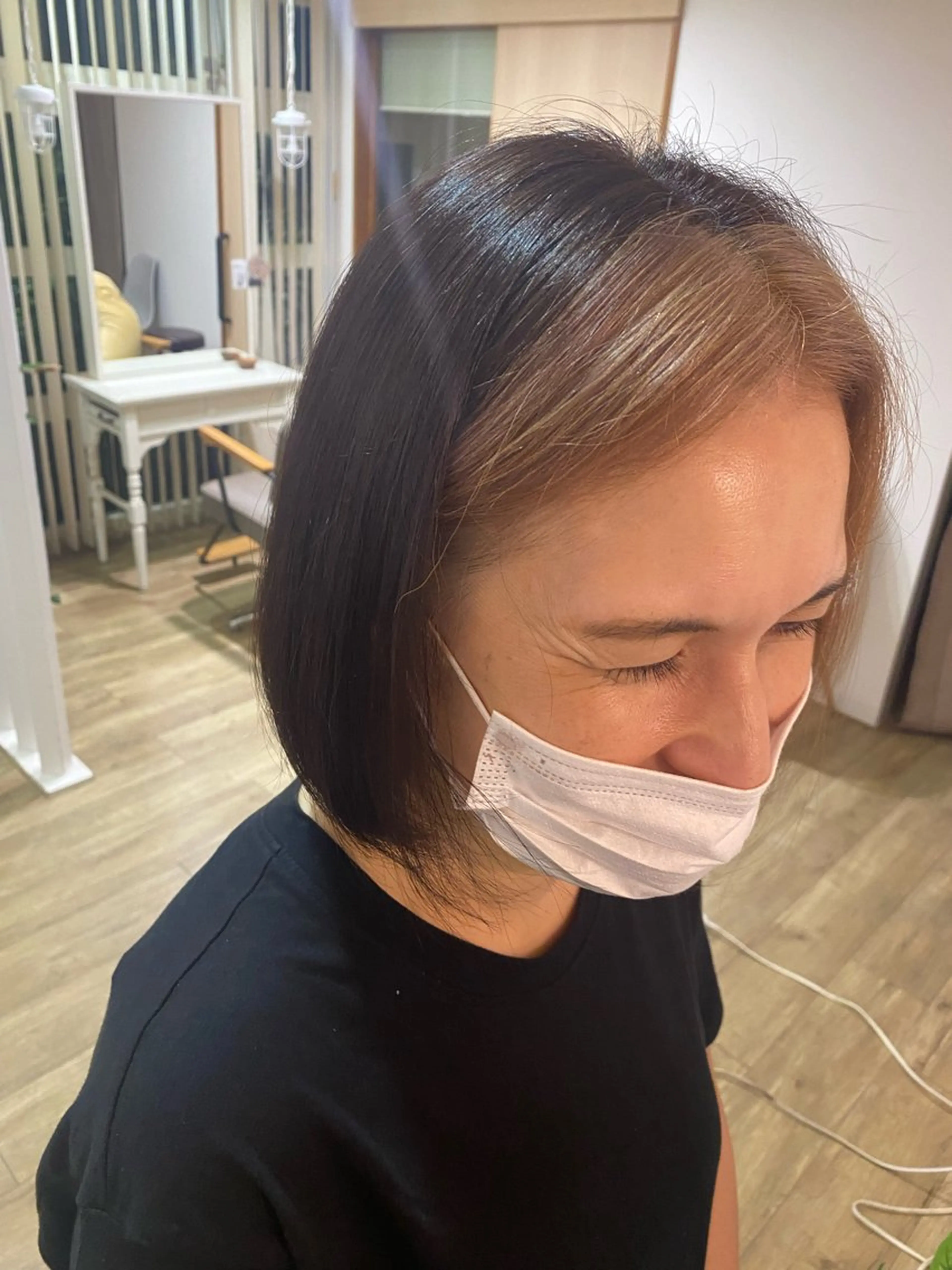 ショート カラー ミストバング CIEN所属・松下 育未のヘアスタイル