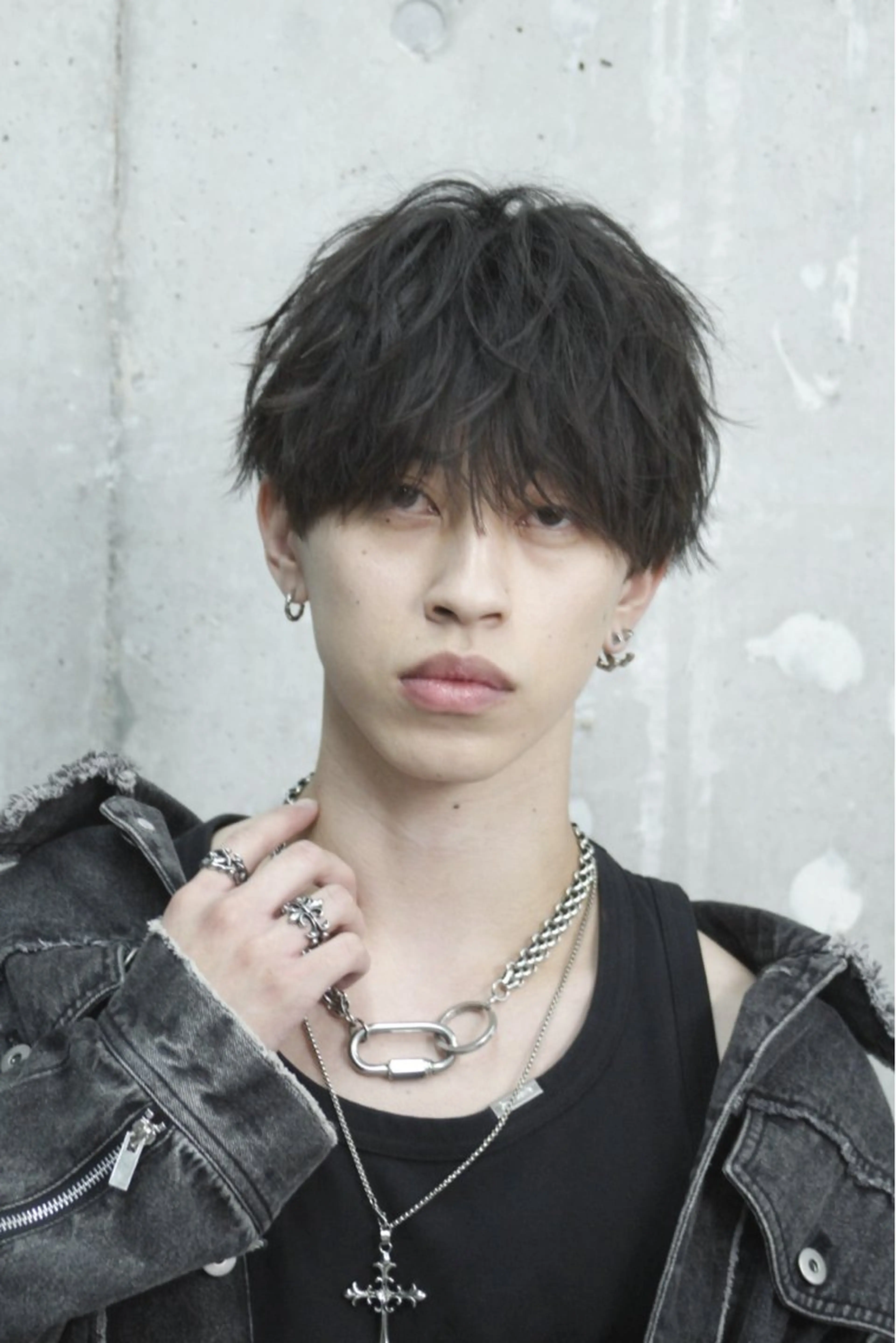 ミディアム パーマ 吉名 和士のヘアスタイル