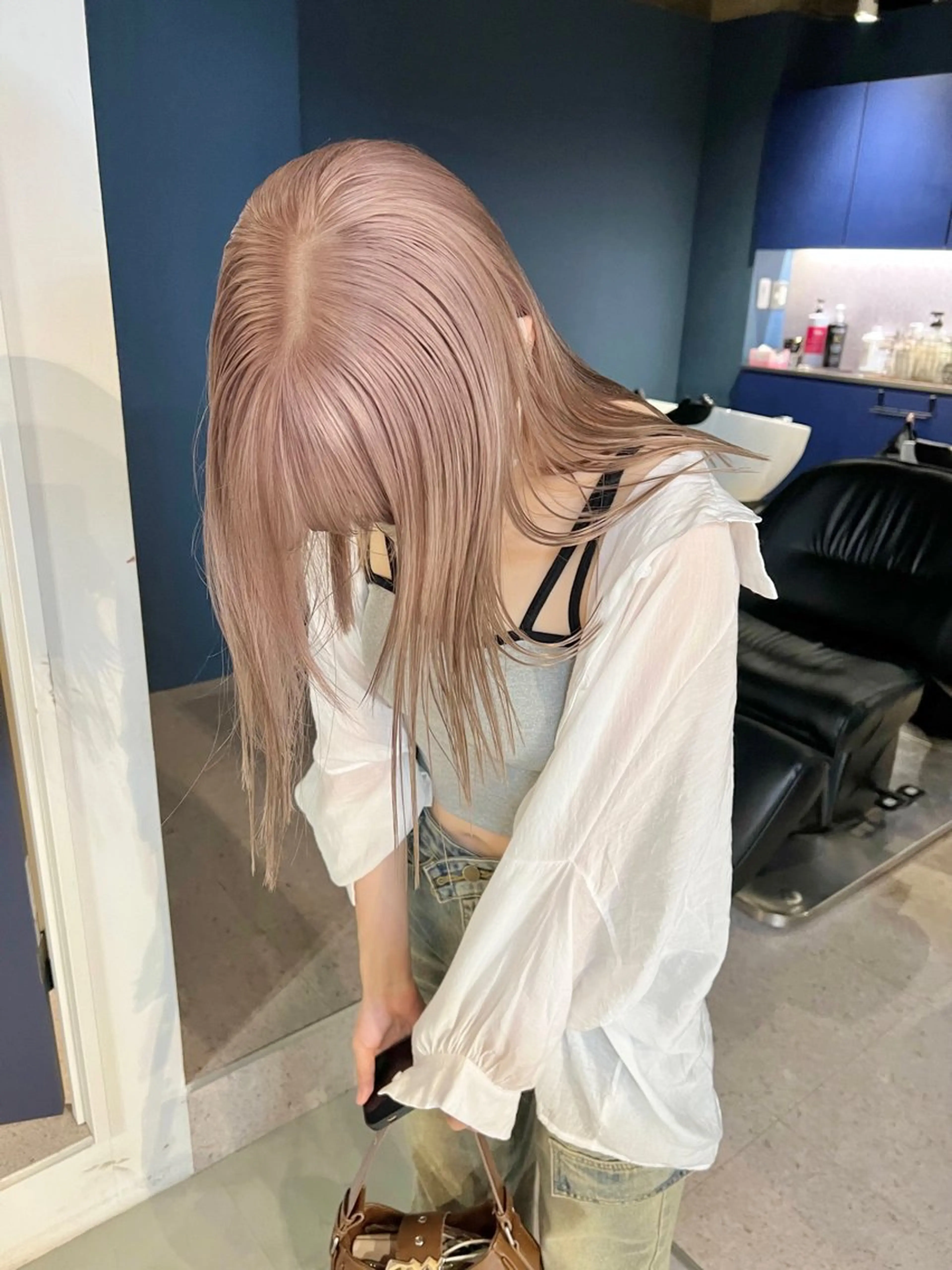 セミロング カラー 🌈ハイトーン/ボブ 長江理志🌈のヘアスタイル