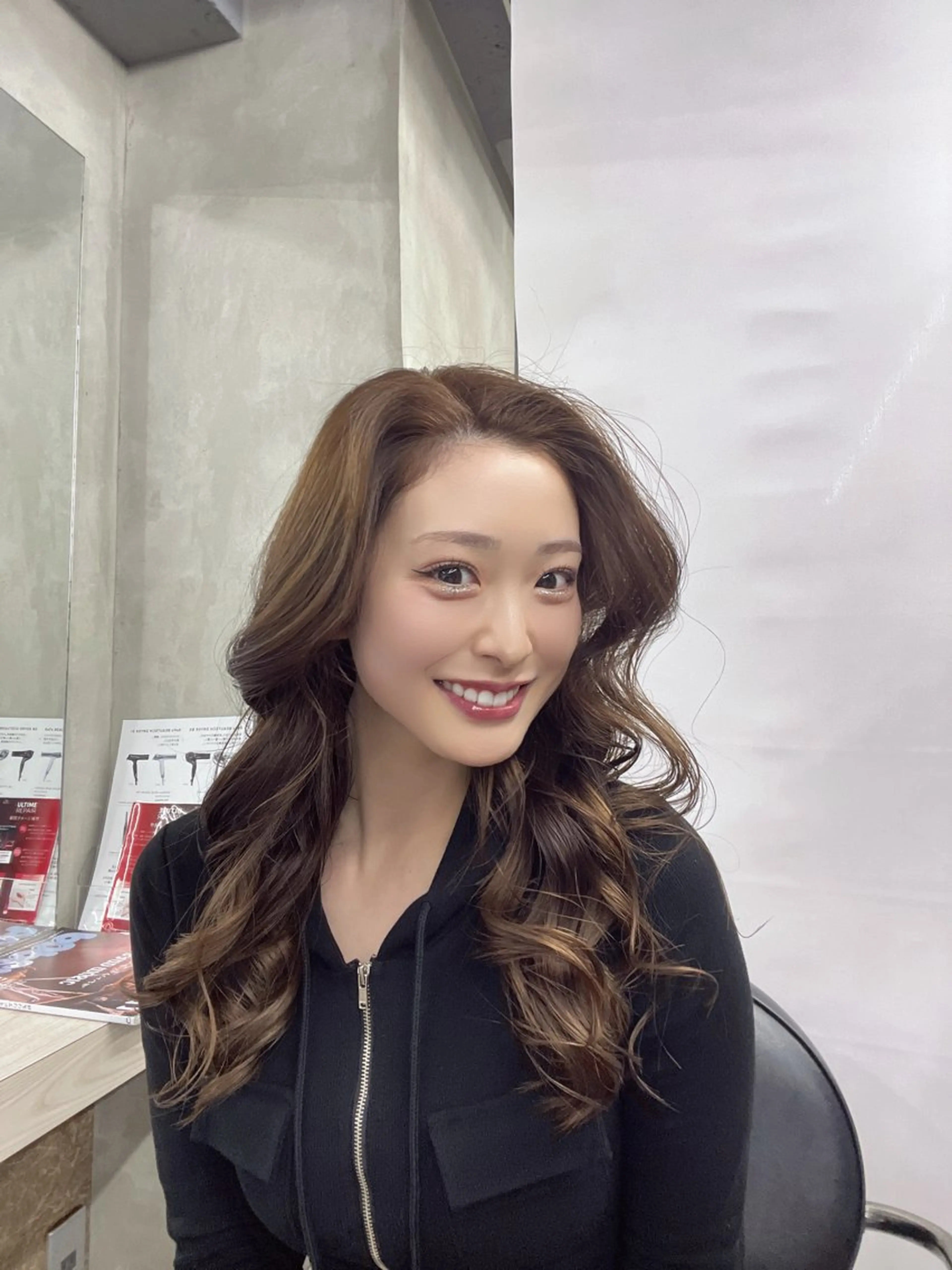 ロング ヘアカラー トリートメント 🌟髪質改善ケアカラ ー美髪縮毛矯正y🌟のヘアスタイル