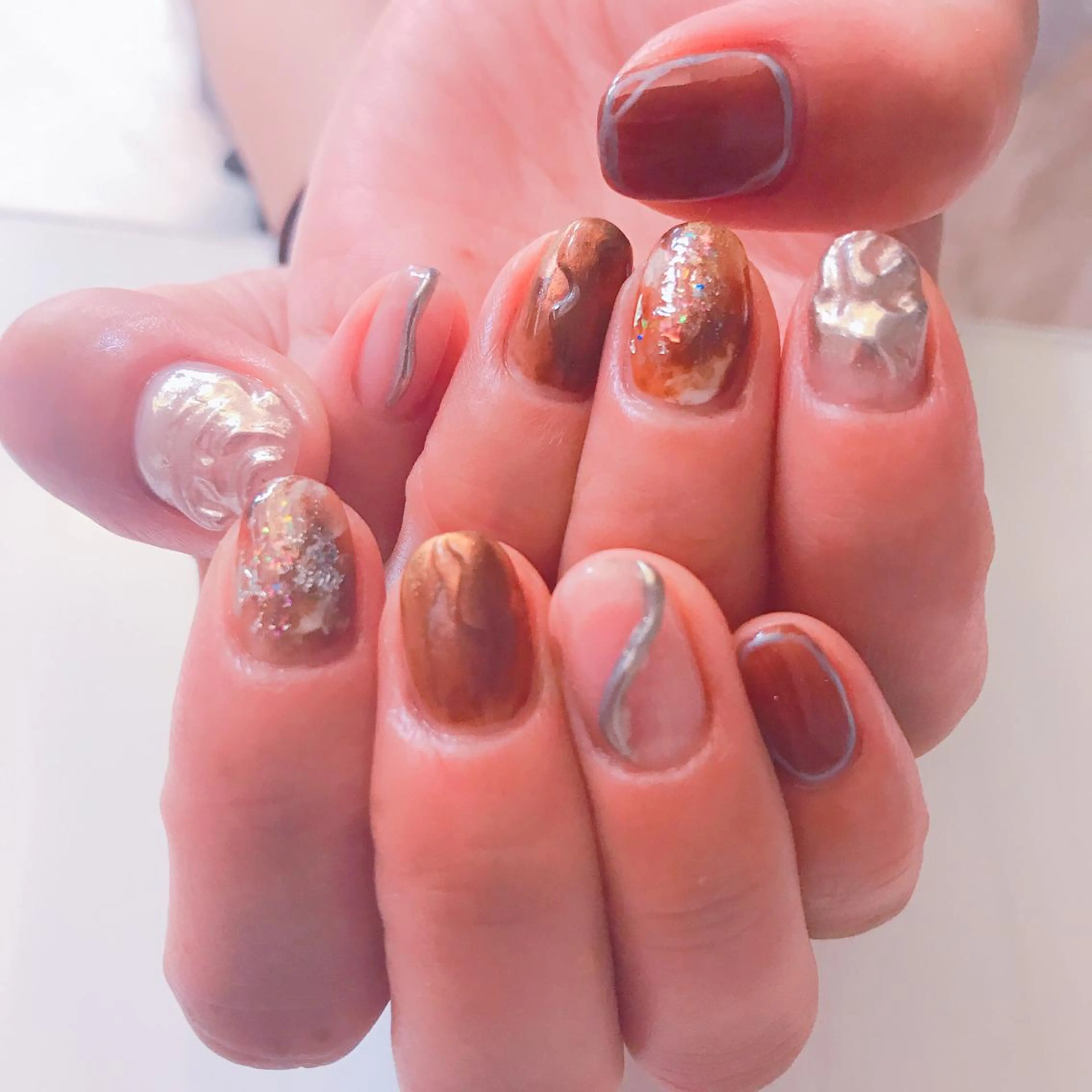 ネイル 韓国風✨髪質改善✨ 縮毛矯正✨松浦知奈美のヘアスタイル