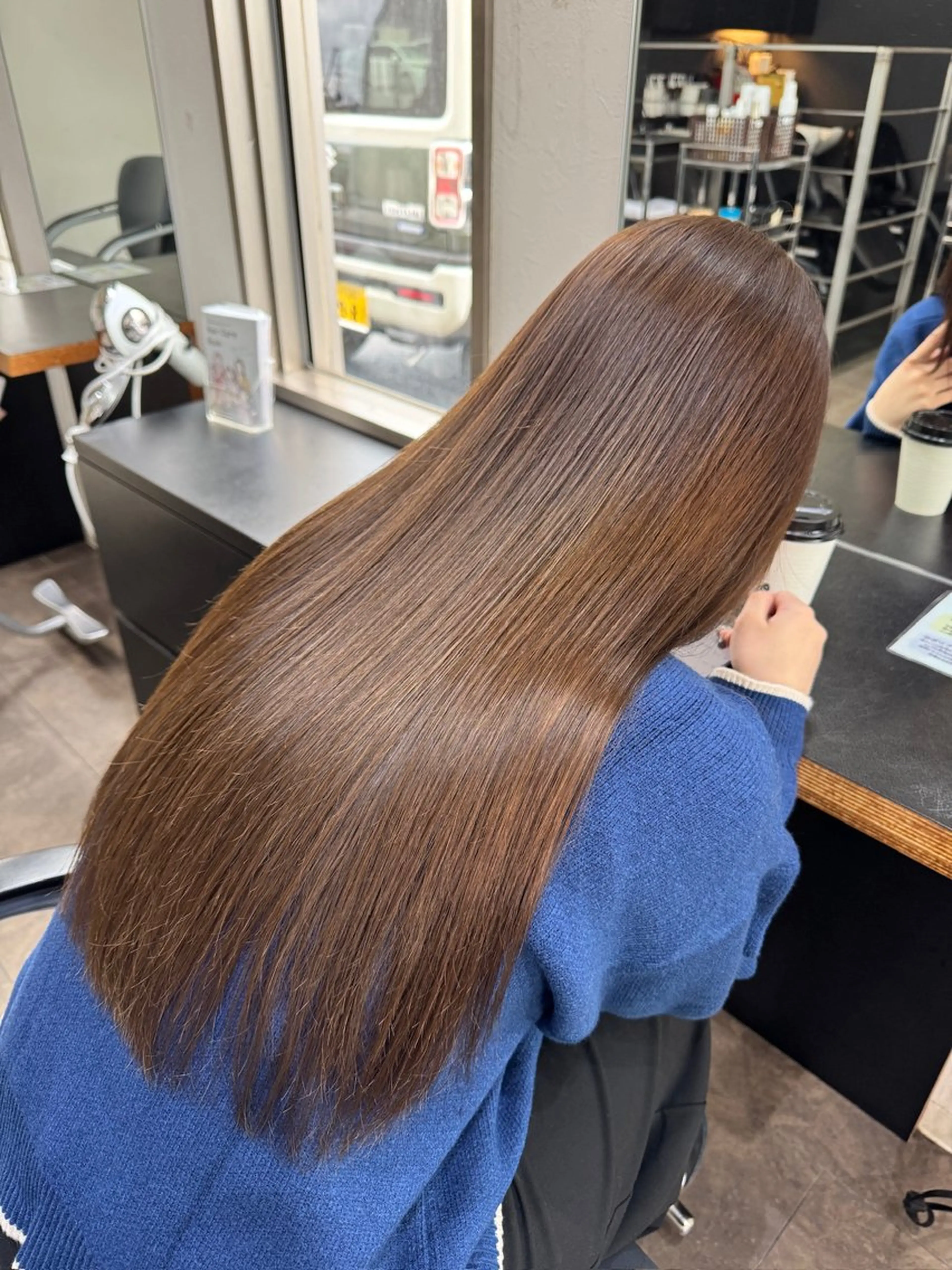 ロング カラー 中谷 あずみのヘアスタイル