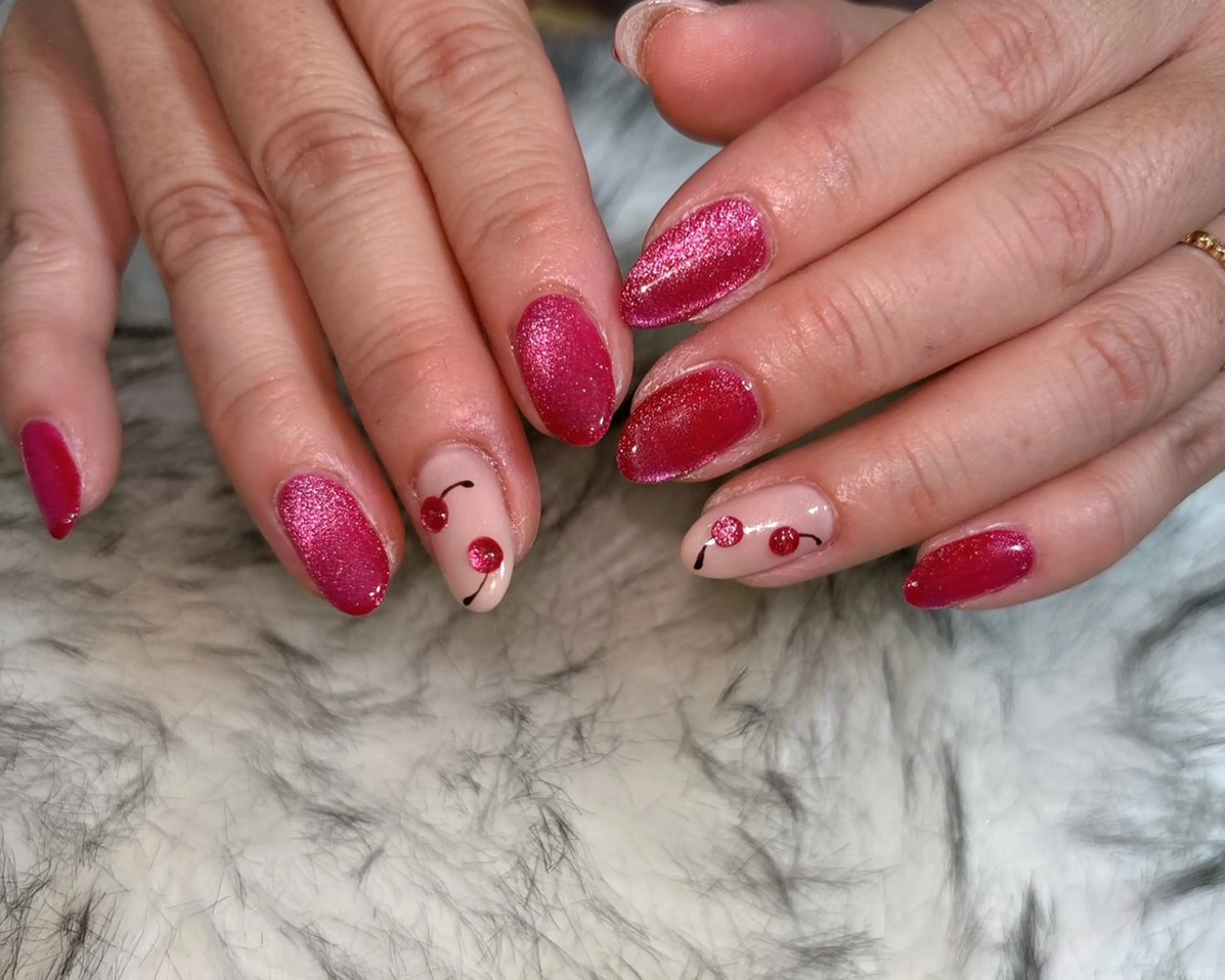 ネイル オーロラネイル フットネイル フレンチネイル ジェルネイル マグネットネイル ハンドネイル kiki nail 二子玉川のネイルデザイン