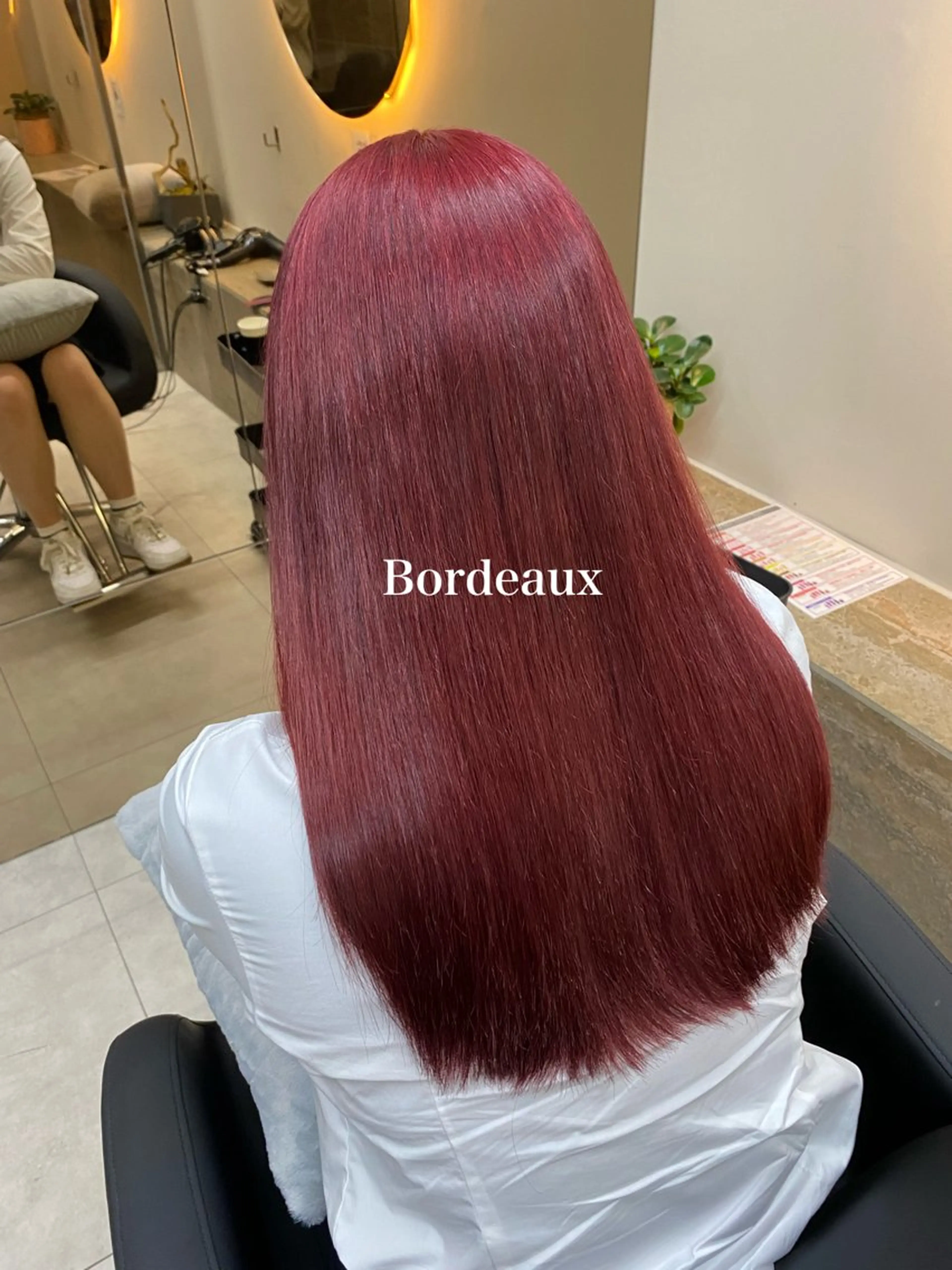 ロング カラー ボルドーカラー ヘアカラー 「似合わせ/髪質改善 《ワタル》」のヘアスタイル