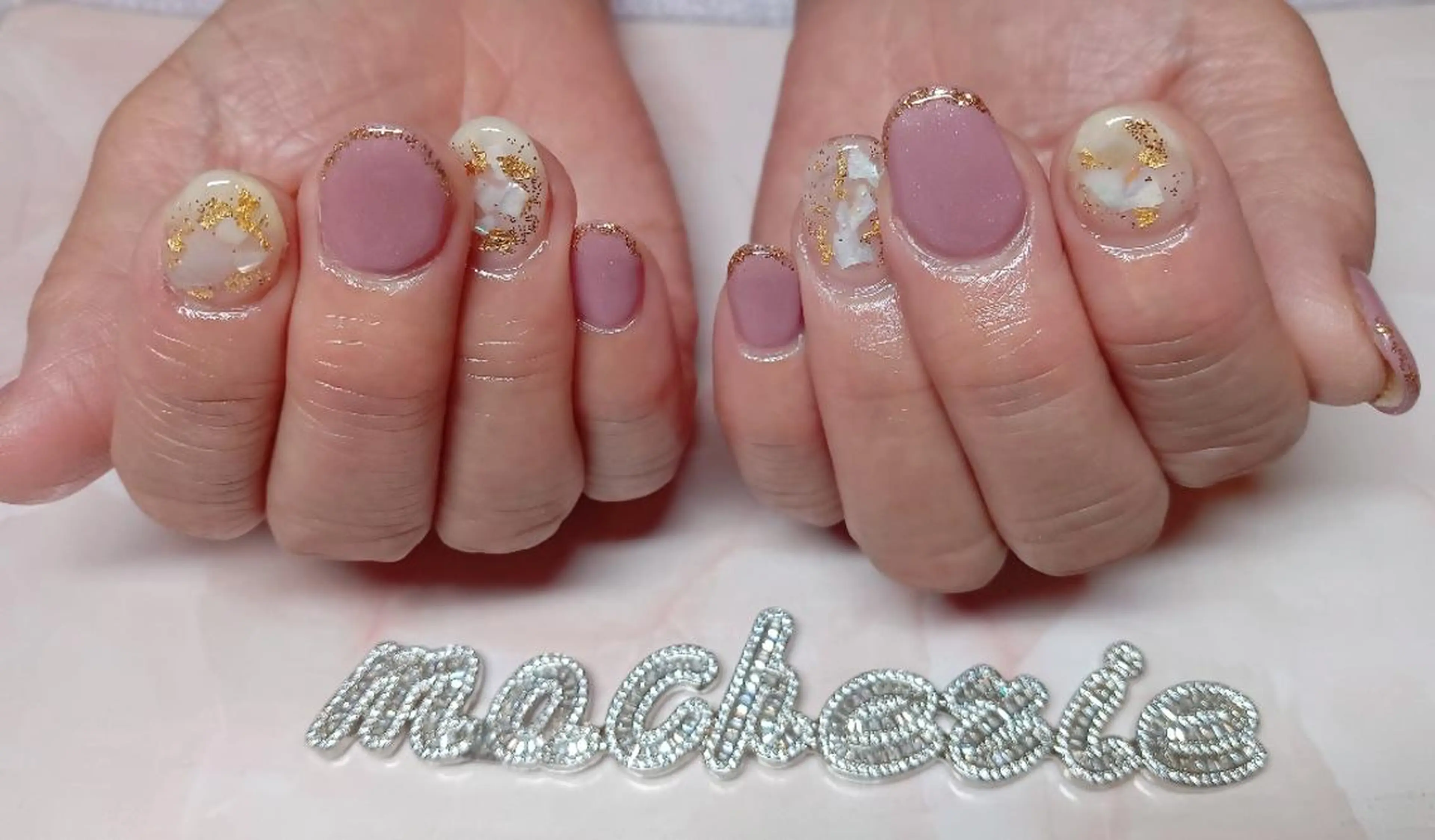 ネイル ピンク ハンドネイル Nail Salon macherieのネイルデザイン