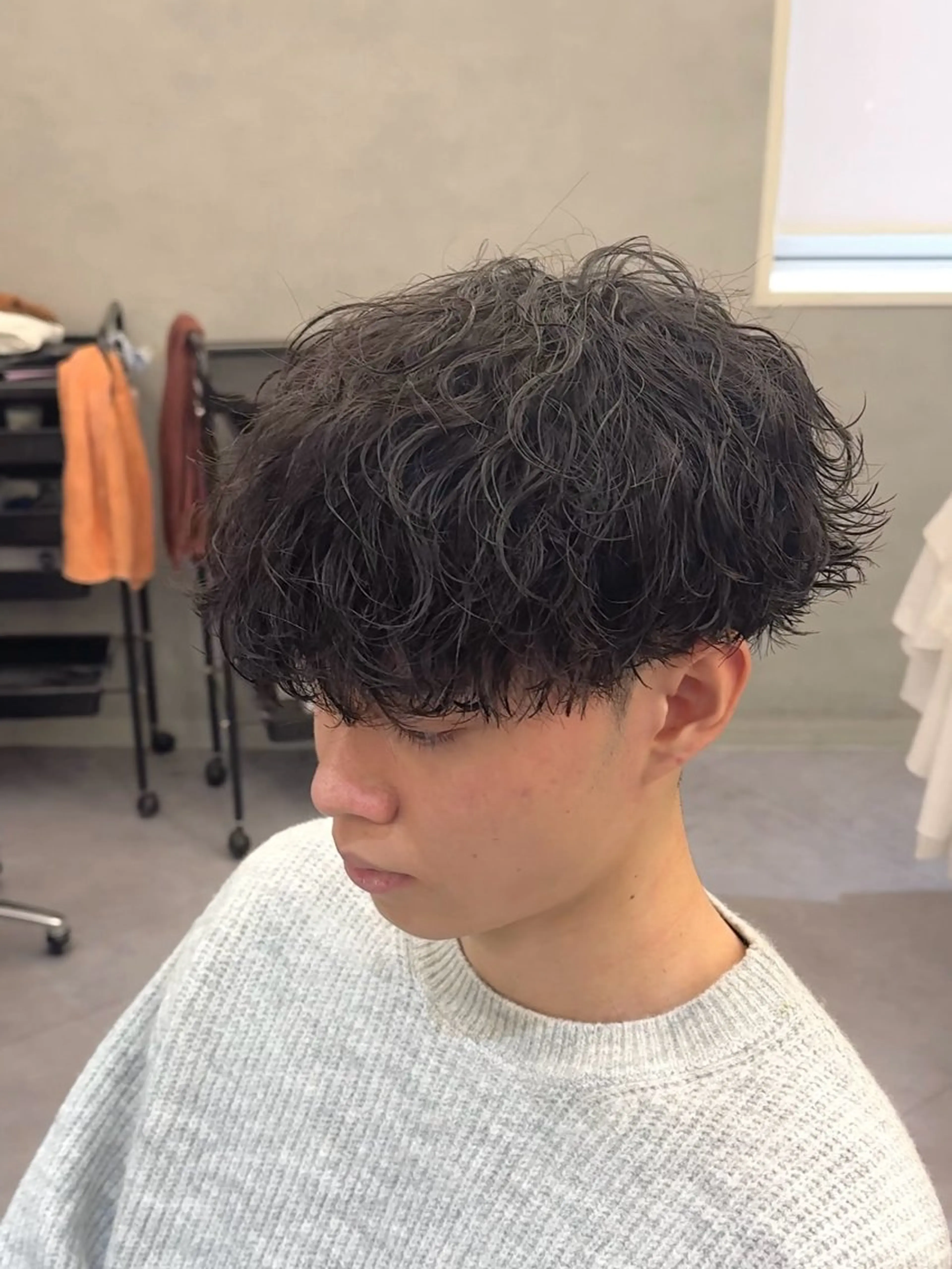 パーマ メンズ カット パーマ 浜野 泰斗のヘアスタイル
