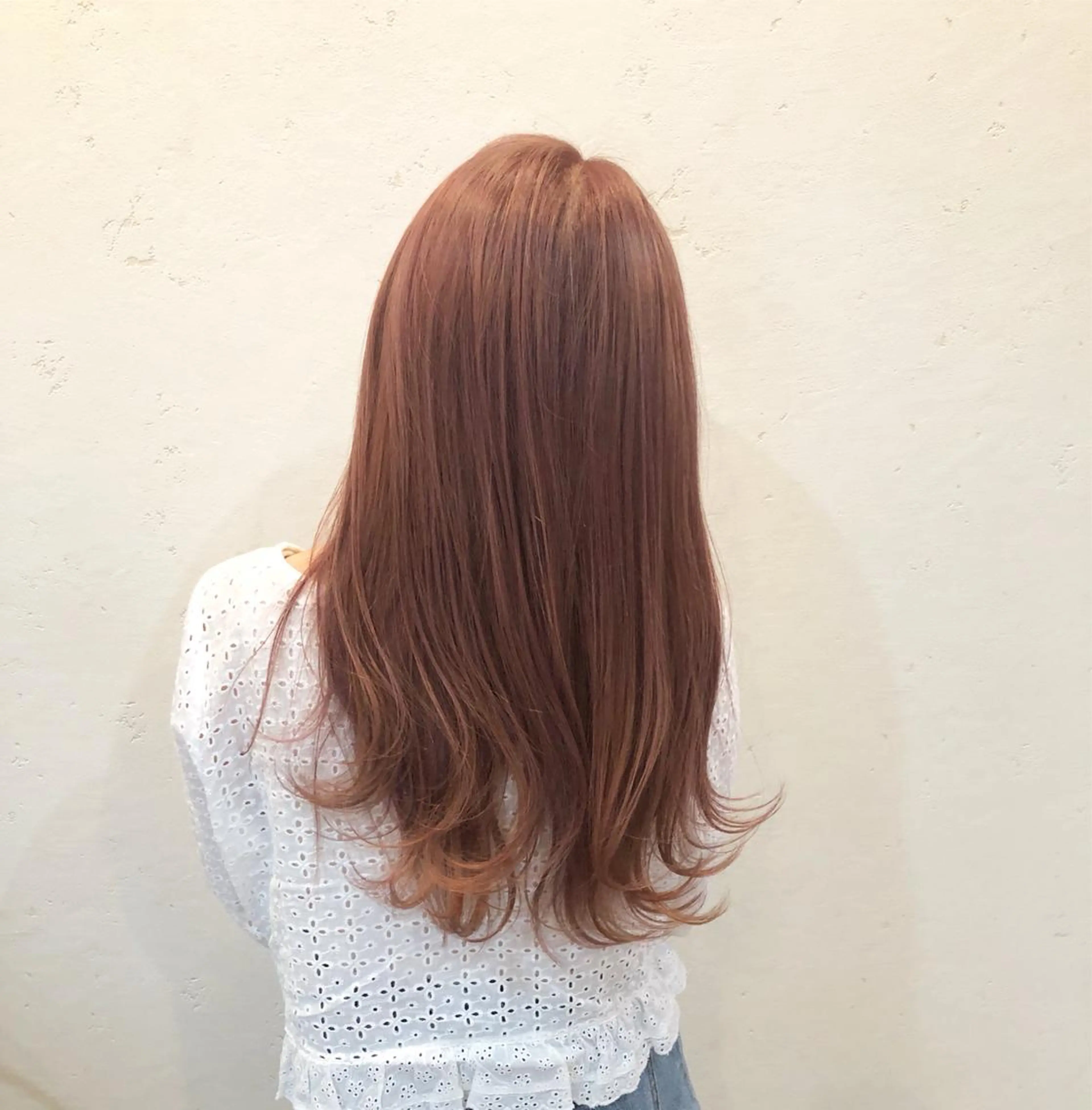 ミディアム カラー ピンクカラー ニュアンスカラー🫧 加納のヘアスタイル