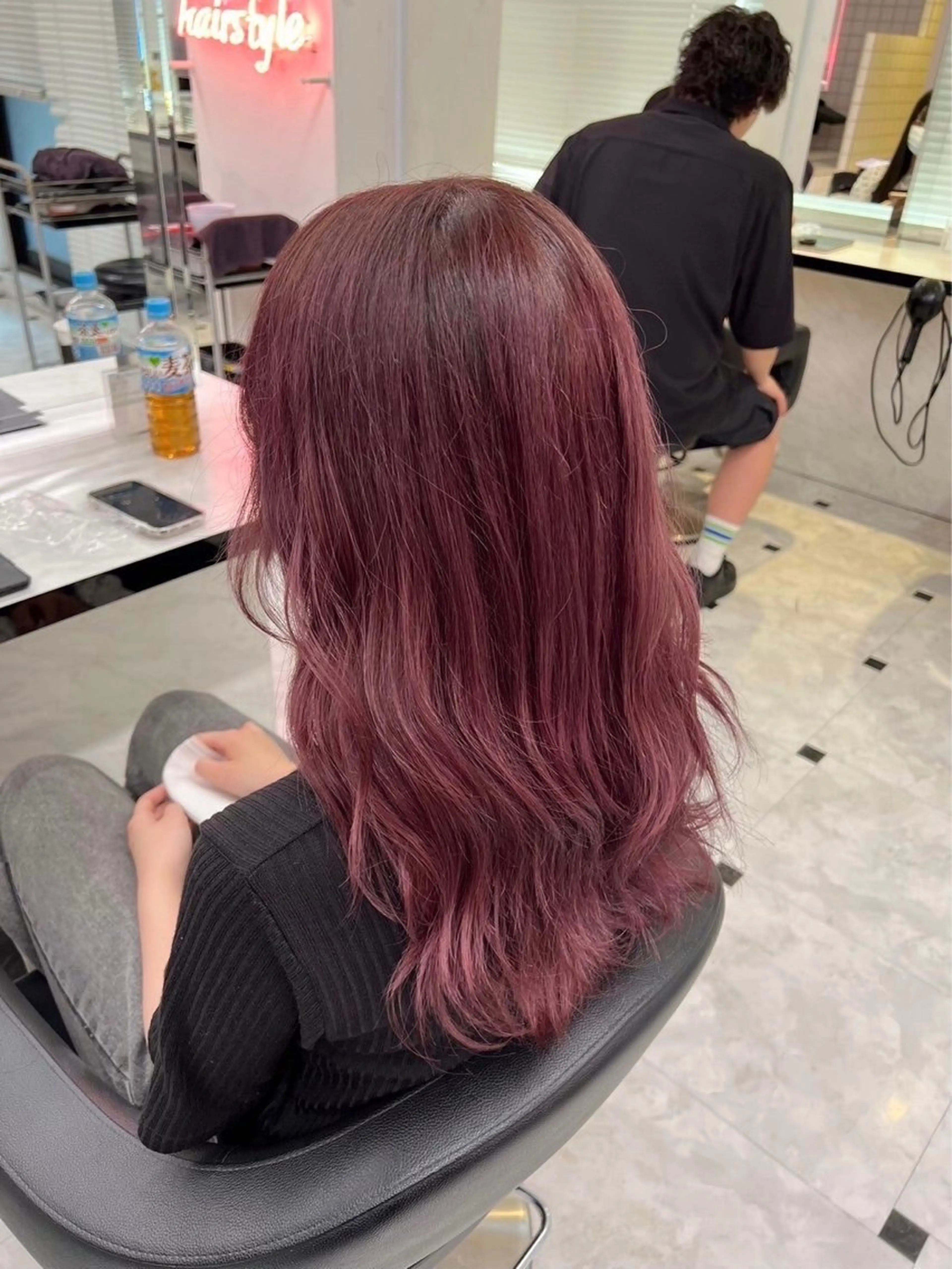 ロング カラー ブリーチ ピンクカラー ヘアカラー ブレンバイドット所属・ニュアンスカラー/ 🫧レミ(坊主)のヘアスタイル