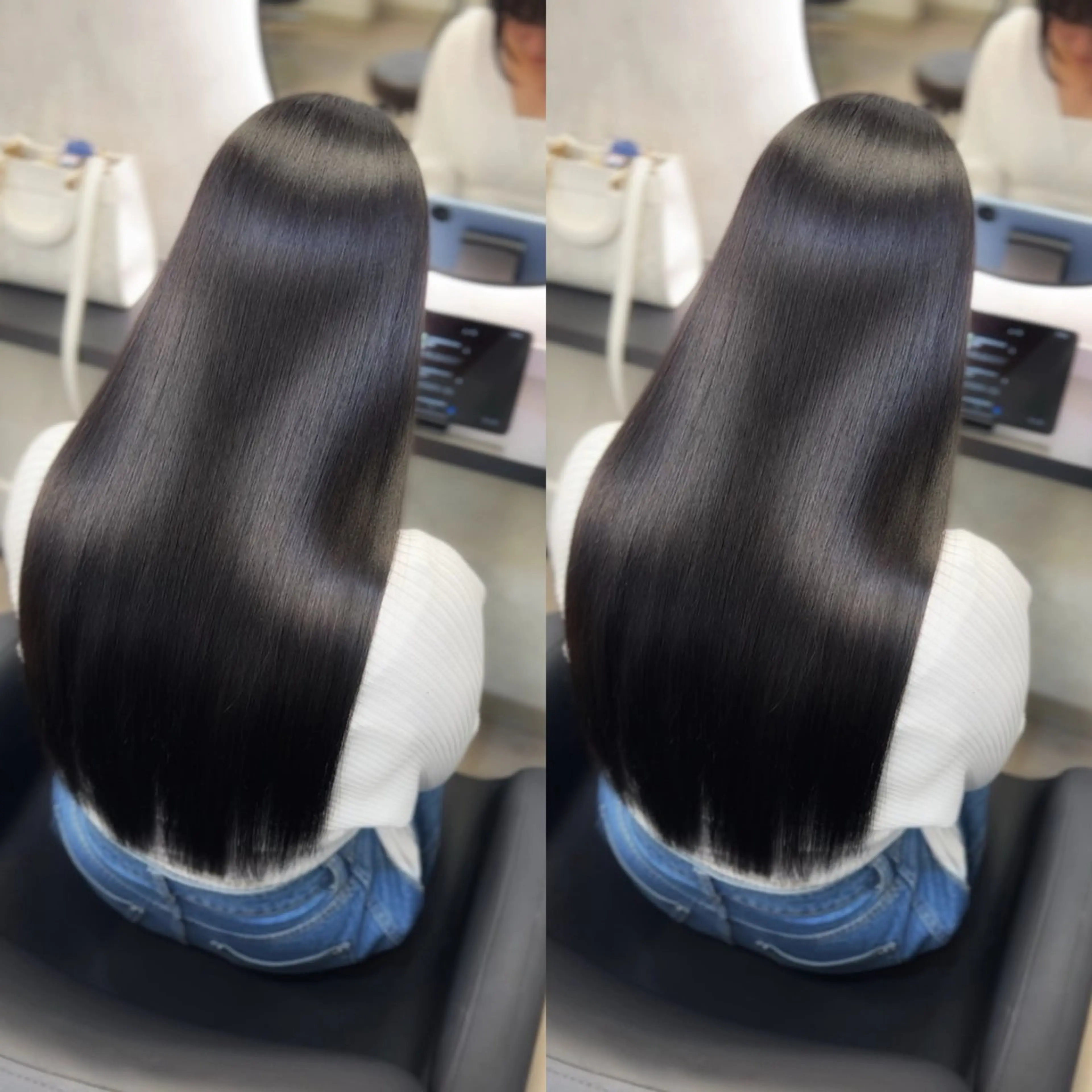 ロング カラー 髪質改善 韓国風ヘア ロング 縮毛矯正 新宿/美髪矯正 髪質改善/韓国風山本のヘアスタイル