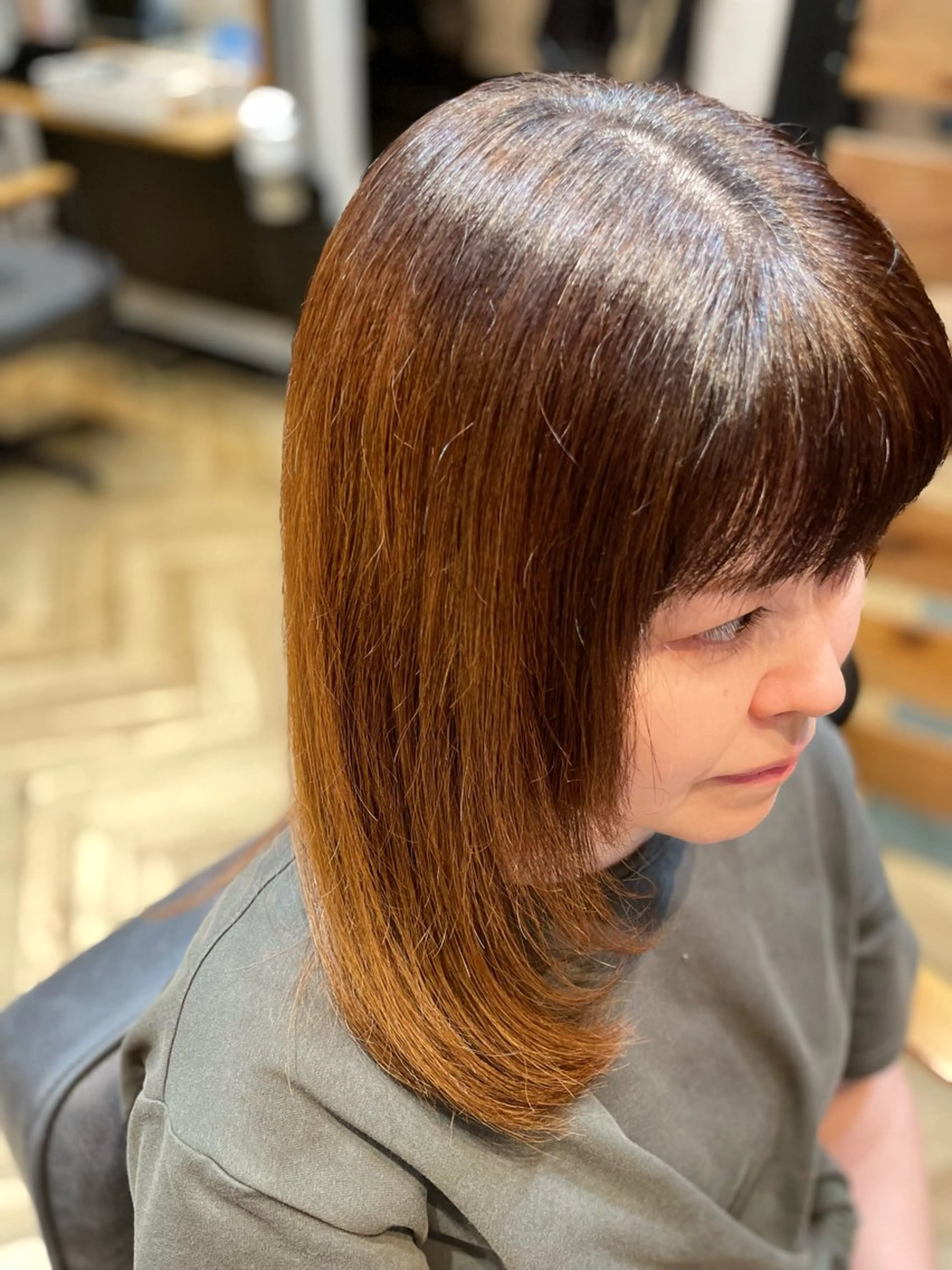 ロング カット 望恵🌸 韓国🇰🇷スタイルのヘアスタイル