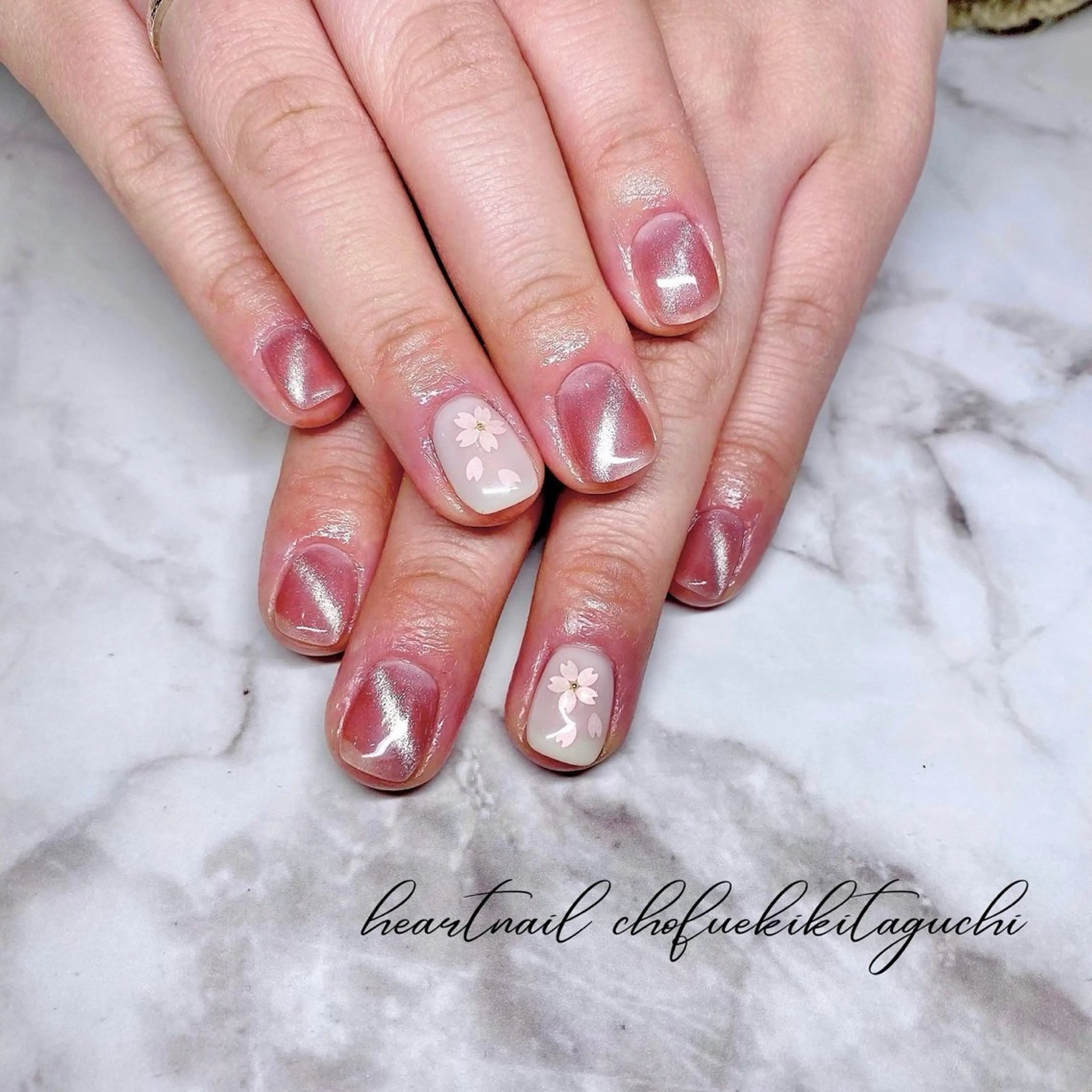 ネイル ハンドネイル 💎Heart Nail💎のネイルデザイン