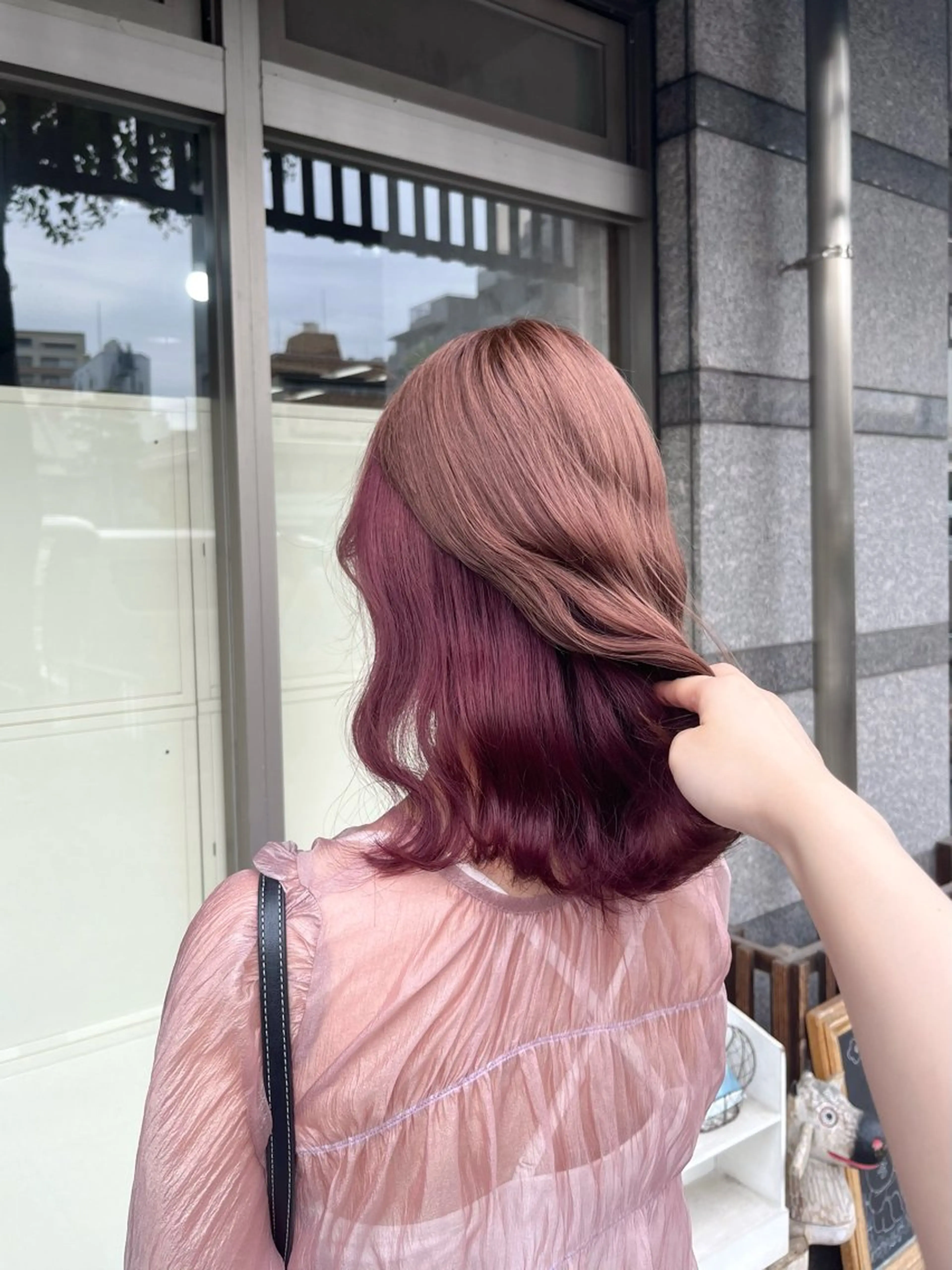 ミディアム カラー 村田梨乃/ minim hairのヘアスタイル