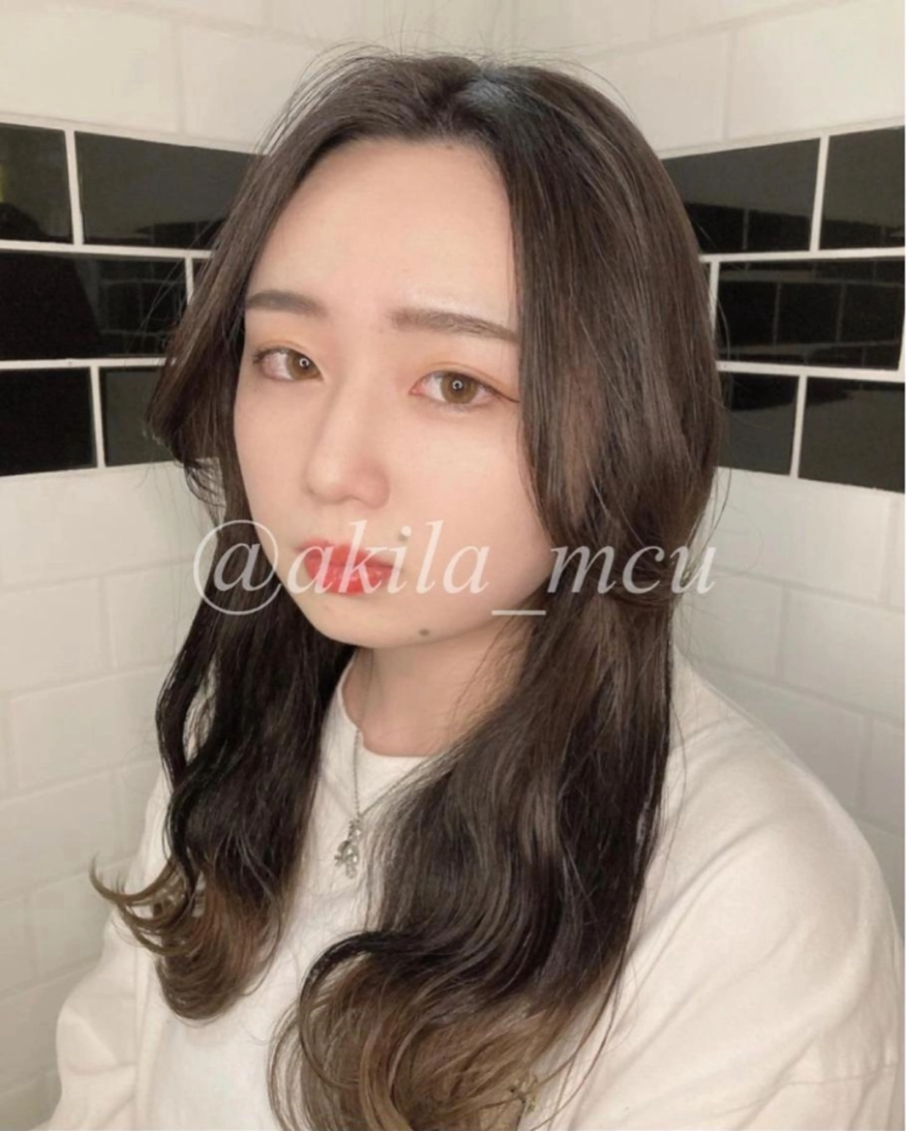 ロング カラー ヘアアレンジ エグチ アキラのヘアスタイル