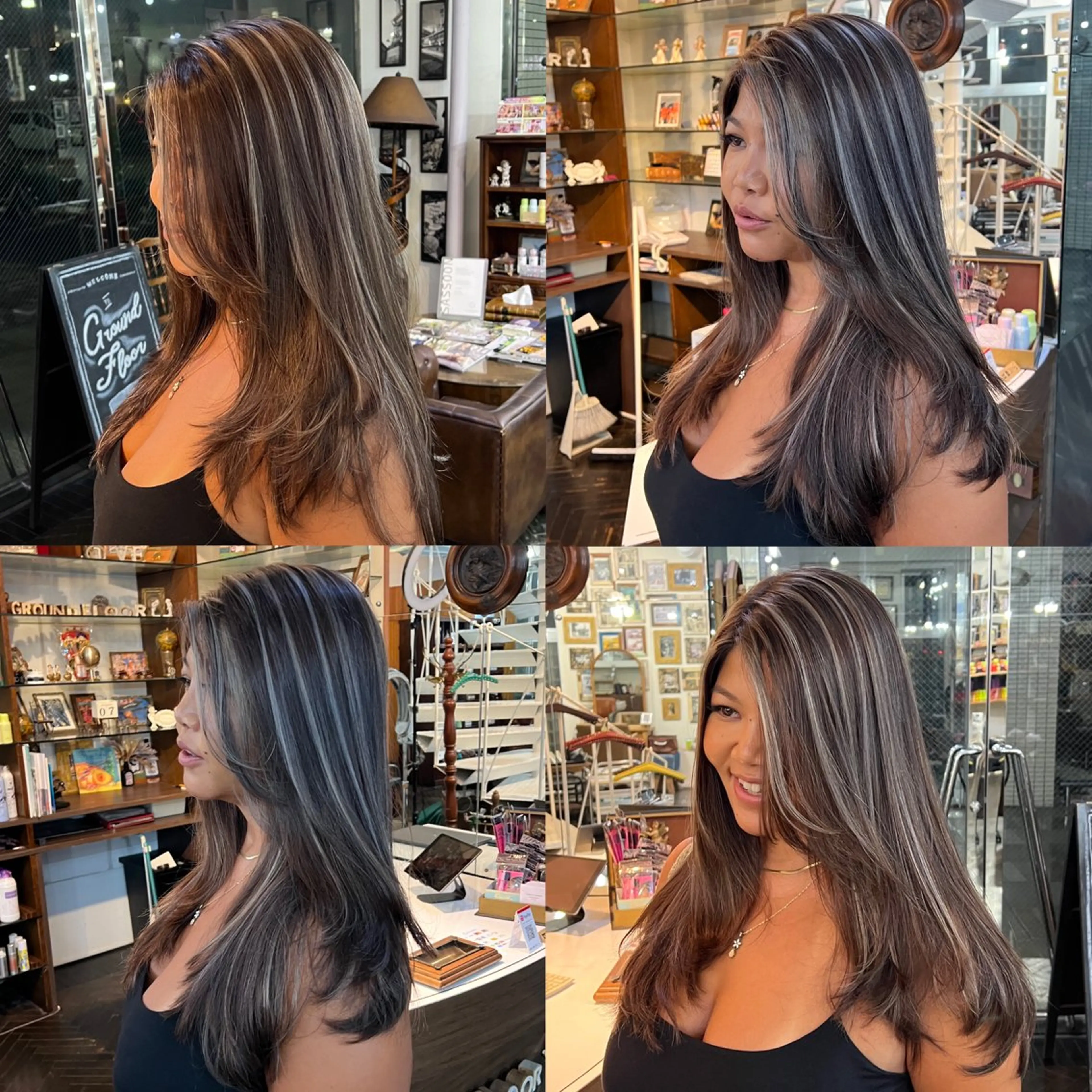 ロング カラー ヘアカラー トリートメント レイヤー/ボブ/ ミニボブ/AOIのヘアスタイル