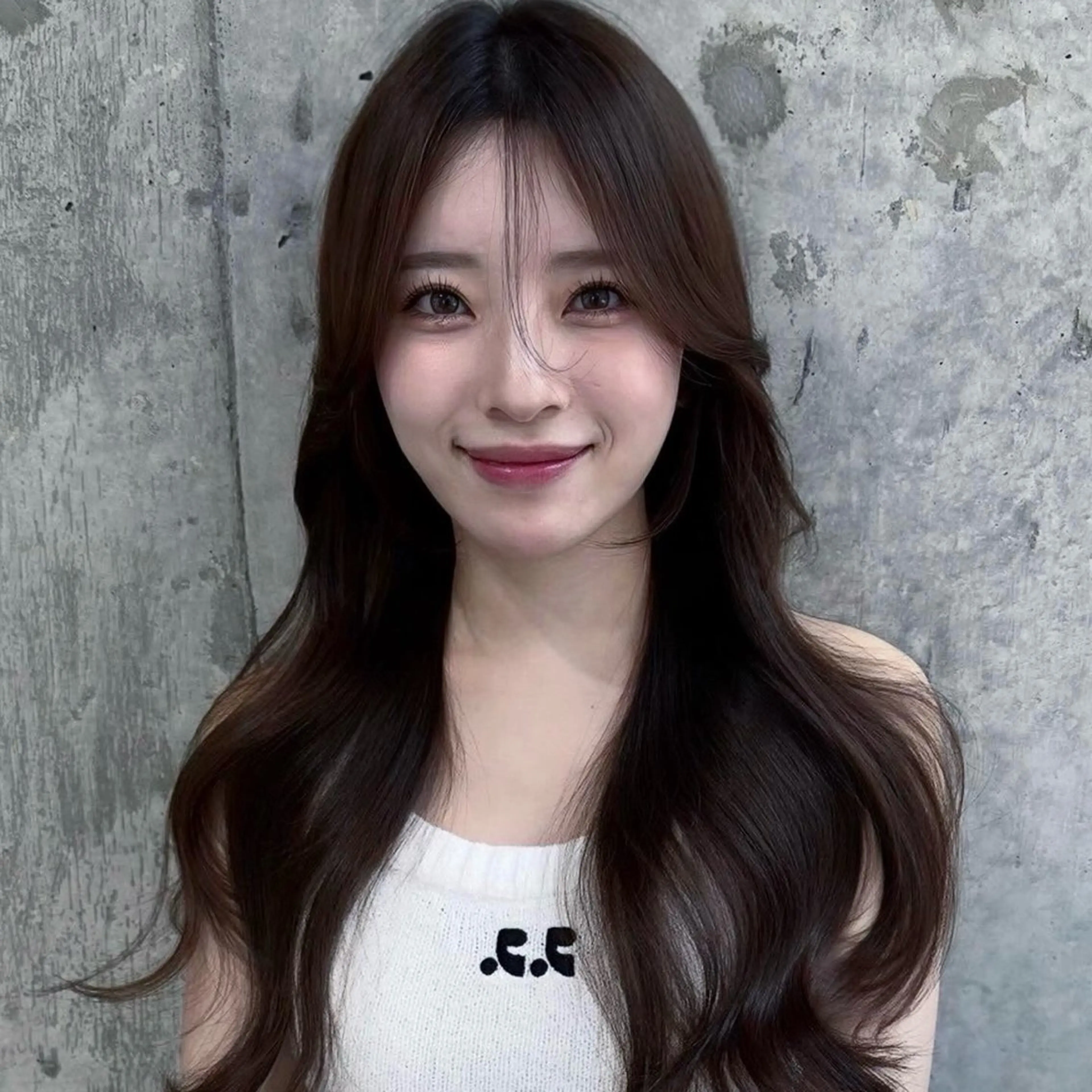 ロング カラー ヘアアレンジ 透明感カラー 韓国風ヘア レイヤーカット ワンホンヘア 韓国/ワンホン/新宿 /Rumiのヘアスタイル