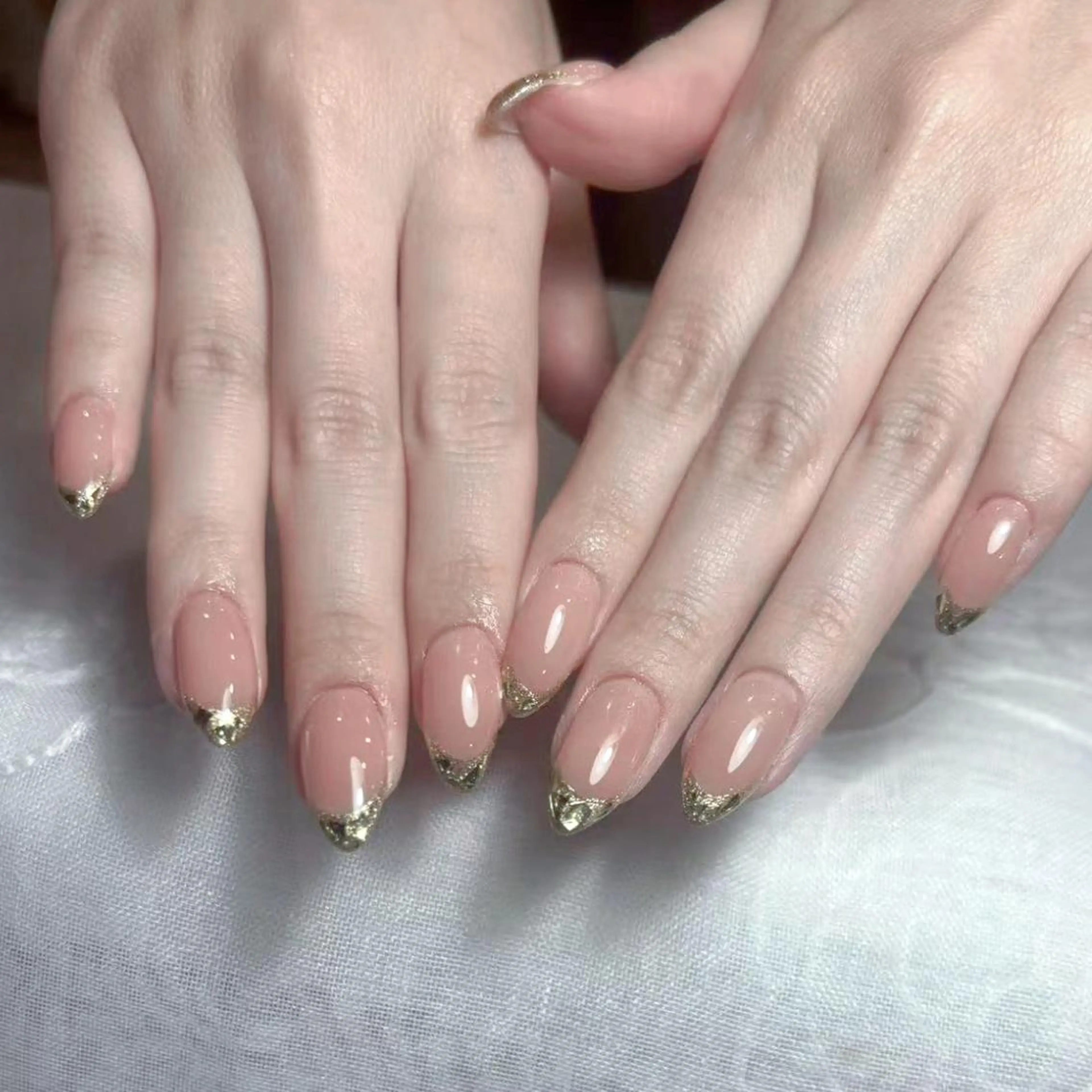 ネイル アートネイル オーロラネイル ガーリー キラキラネイル 韓国ネイル ハンドネイル ハンドケア DIAMOND NailStudioのネイルデザイン