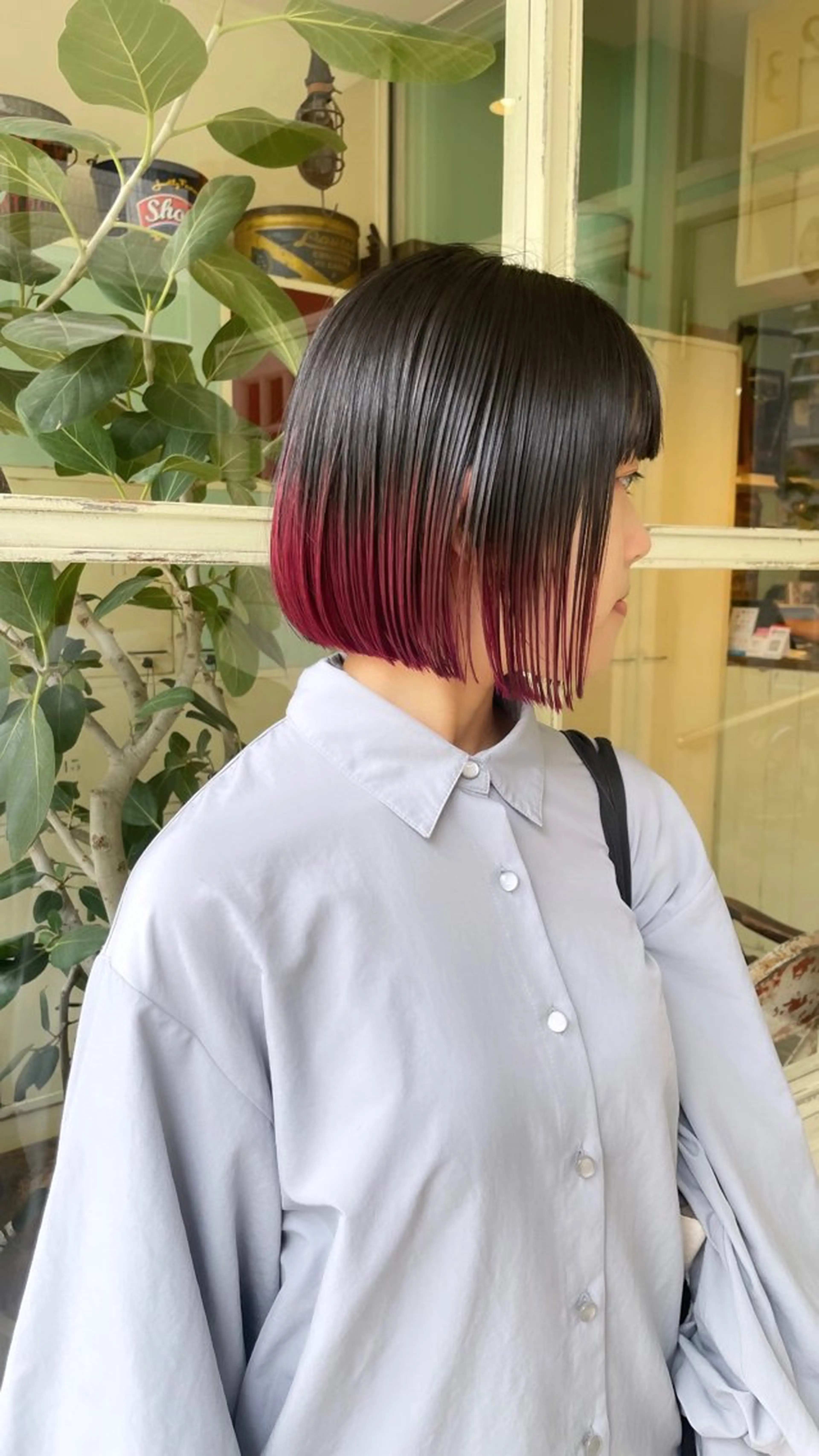 ミディアム カラー sourire  西大分所属・Sourire西大分 ☘️いけだ　あおいのヘアスタイル