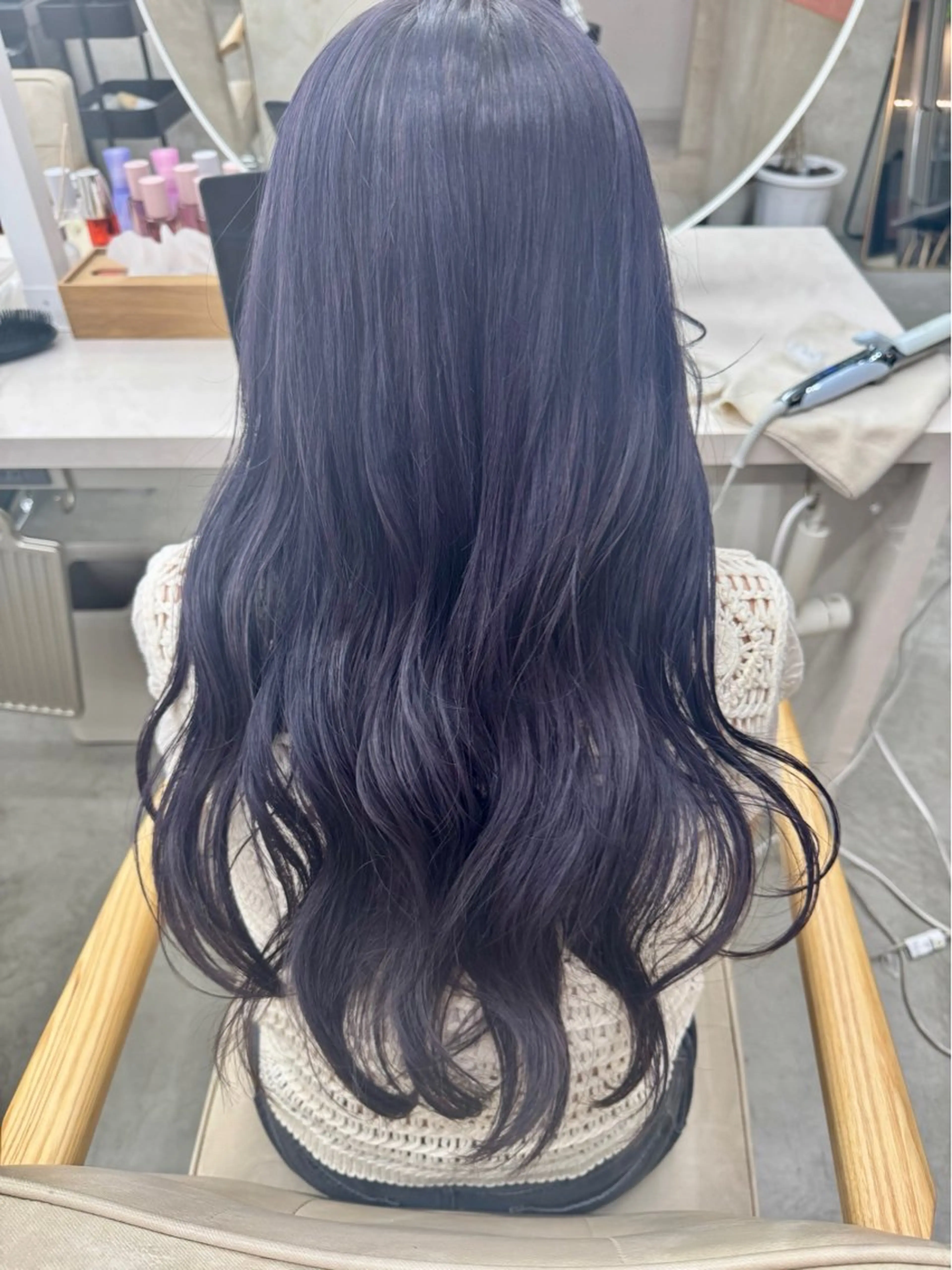 カラー ラベンダーカラー ヘアカラー sand emaのヘアスタイル