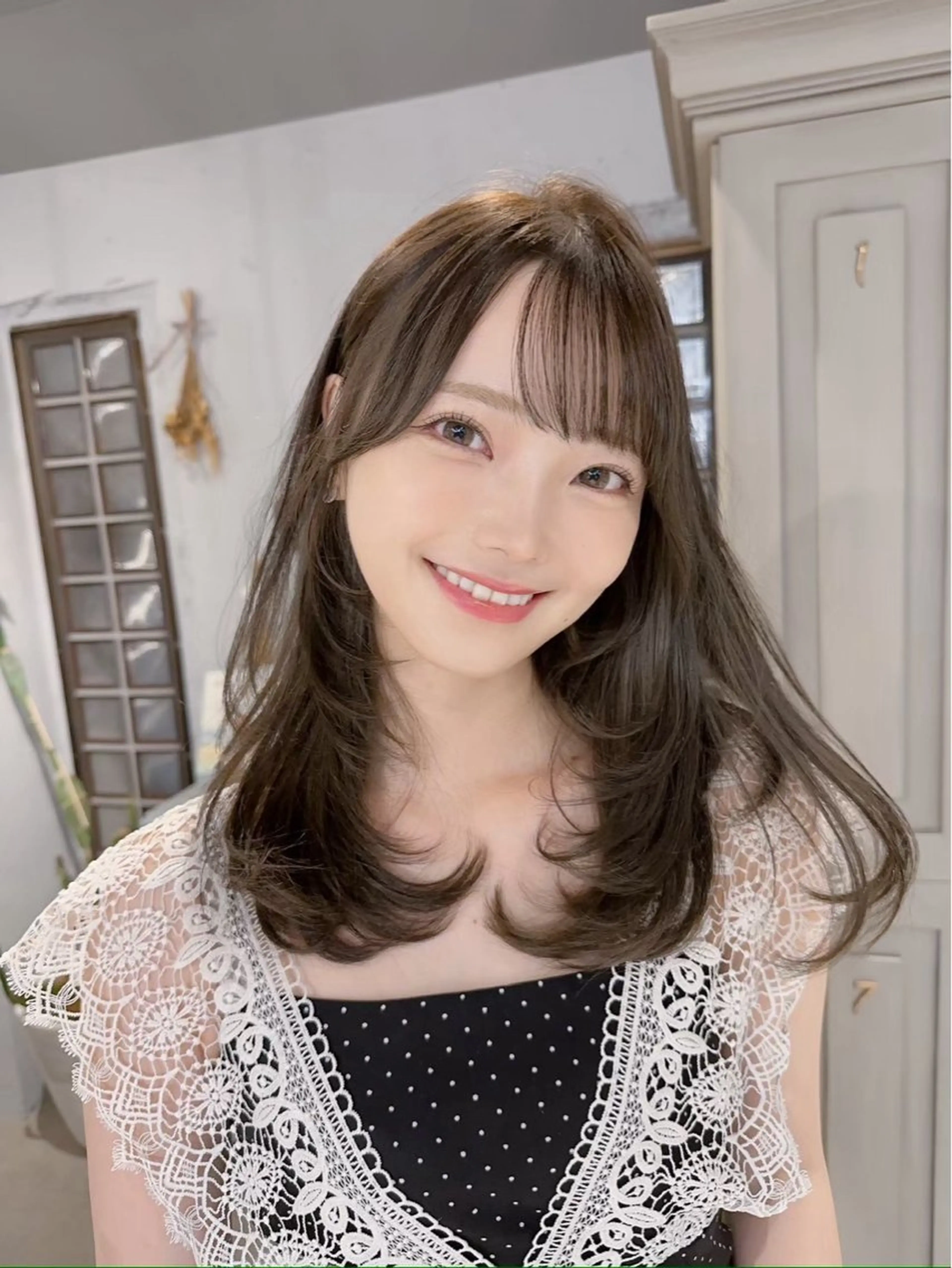 ミディアム cache cache 表参道所属・✨カットモデル募集中 ゆいな🎀のヘアスタイル