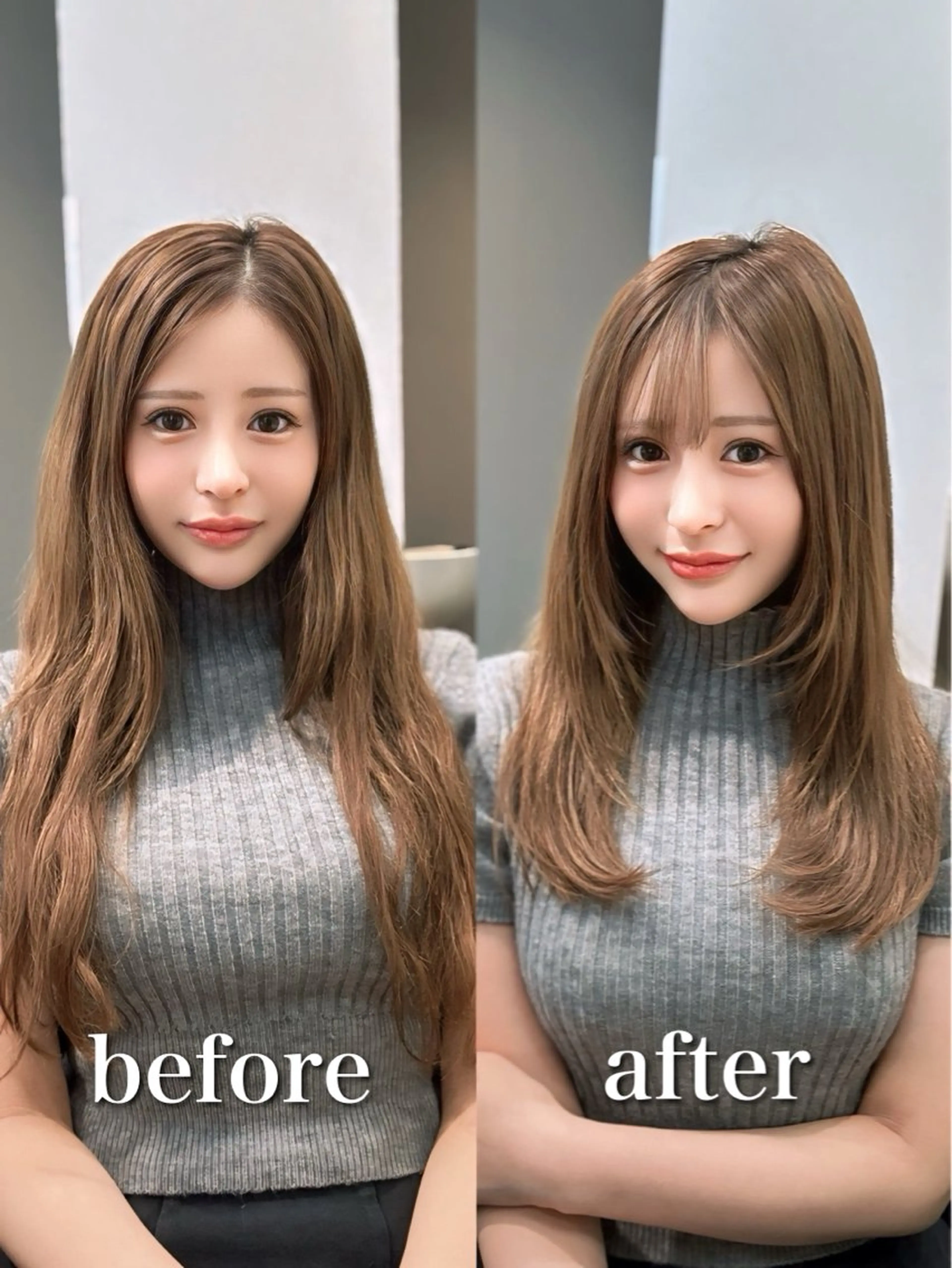 ミディアム カラー エクステ レイヤーカット エクステの神様 ▫️原島ユウヤ▫️のヘアスタイル