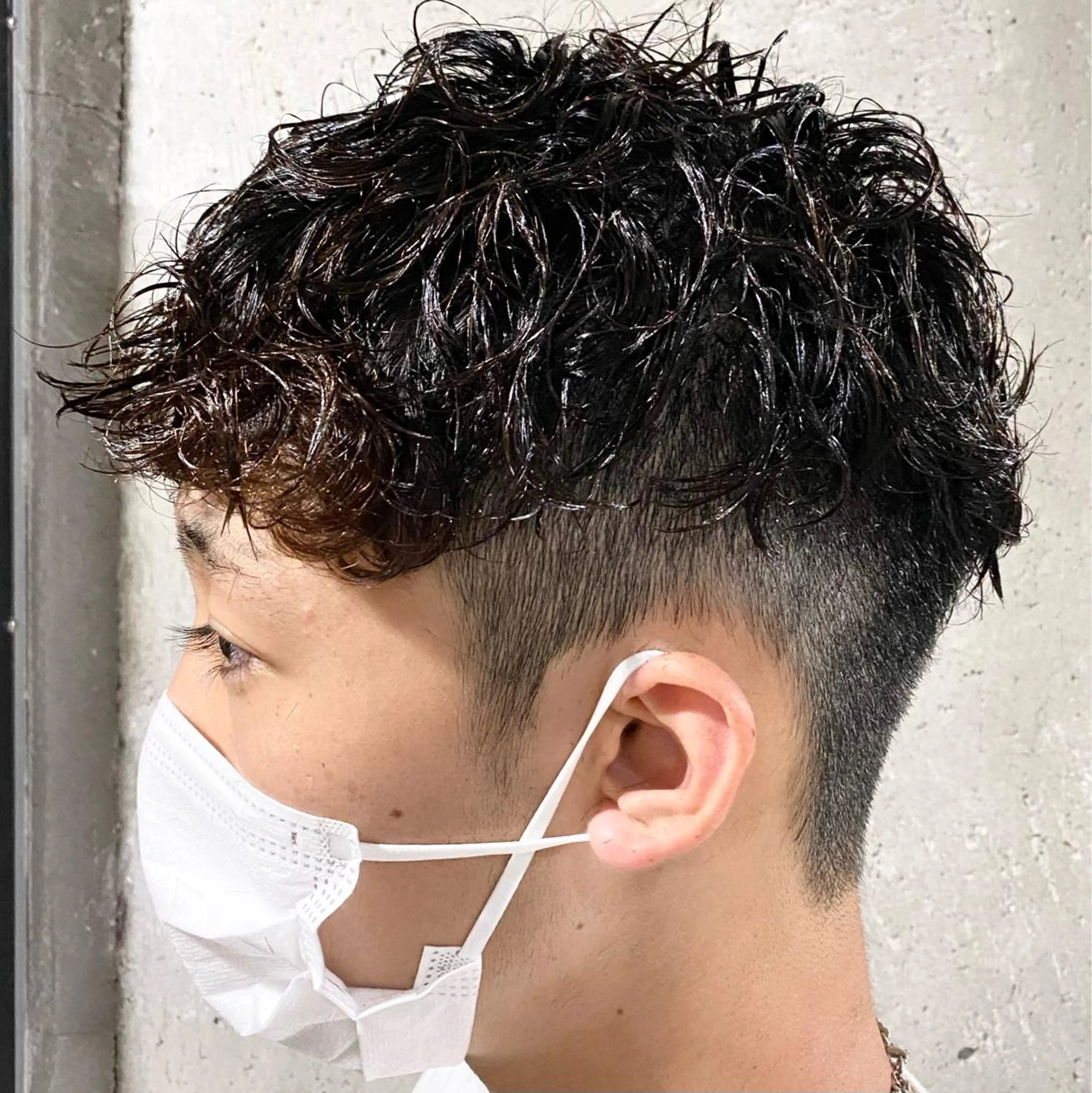 パーマ メンズ カット パーマ ヘアセット メンズブリーチカラー /パーマ ごーた立川のヘアスタイル