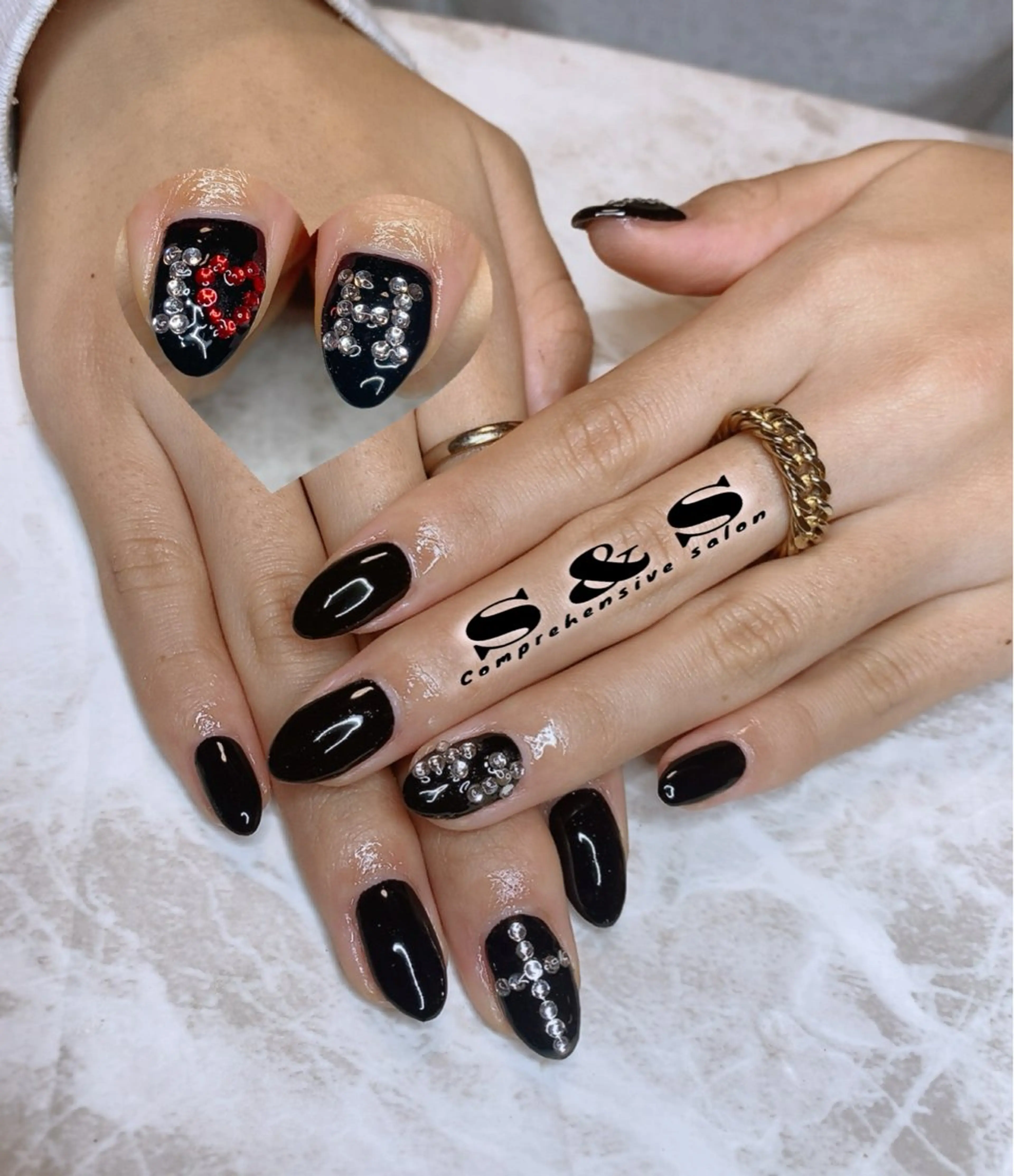 ネイル 長さ出し メンズネイル 持ち込み スカルプネイル S&S 村田小百合のネイルデザイン