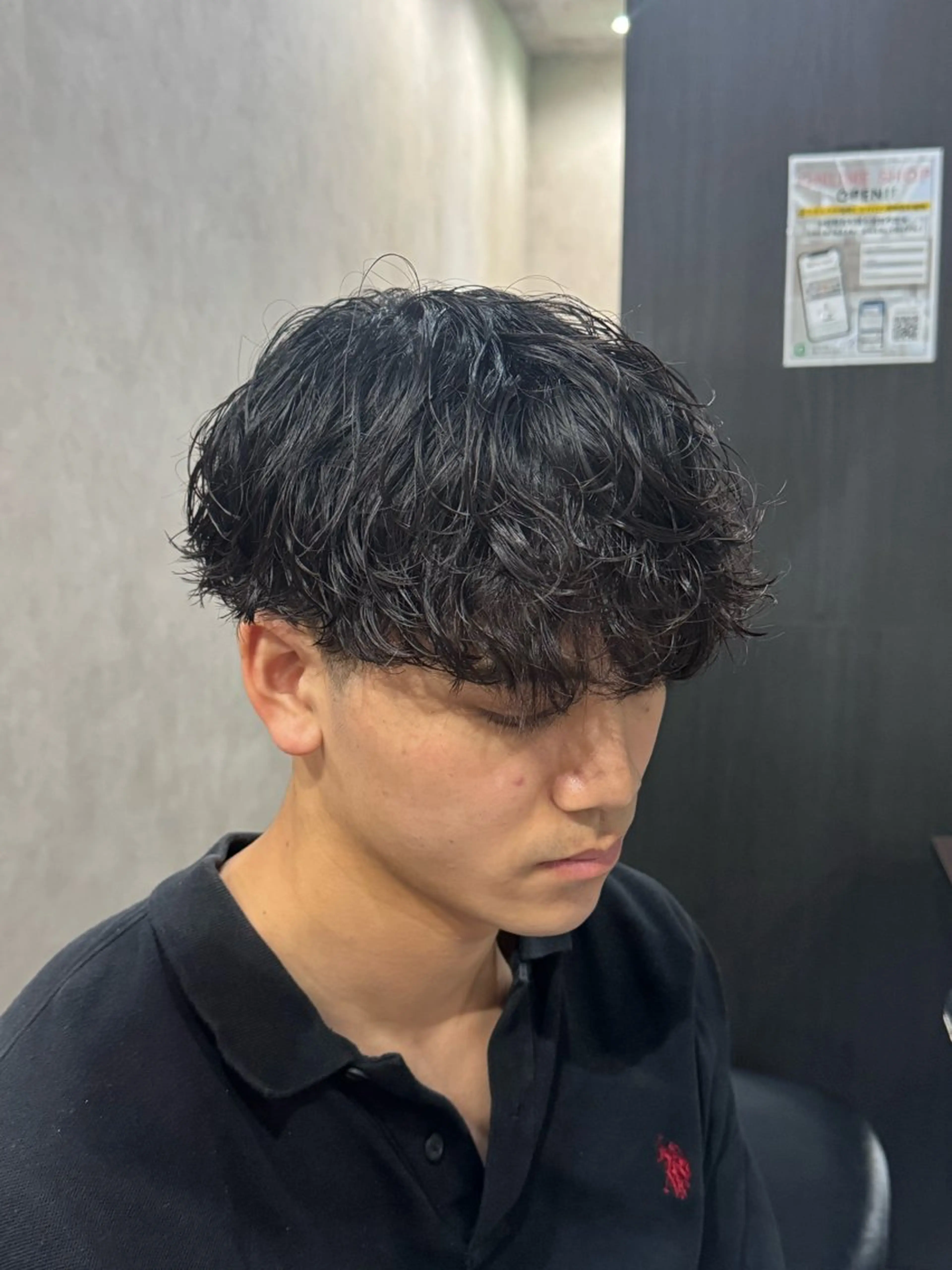 パーマ メンズ メンズパーマ カット パーマ 毛流れ/シャドウ 🇰🇷AYATOのヘアスタイル