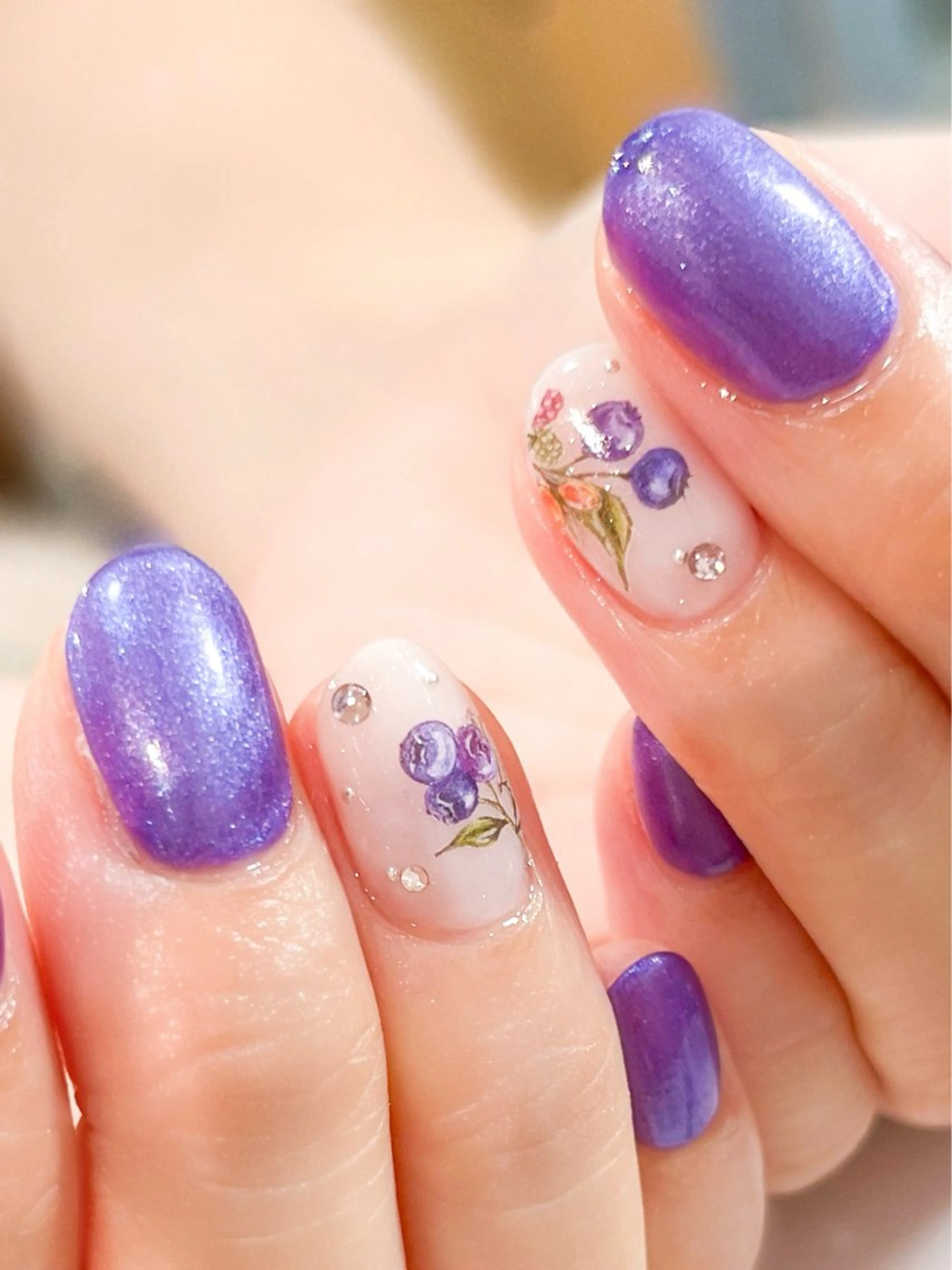 ネイル アートネイル ワンカラーネイル Lilly nail オーナーMikuのネイルデザイン