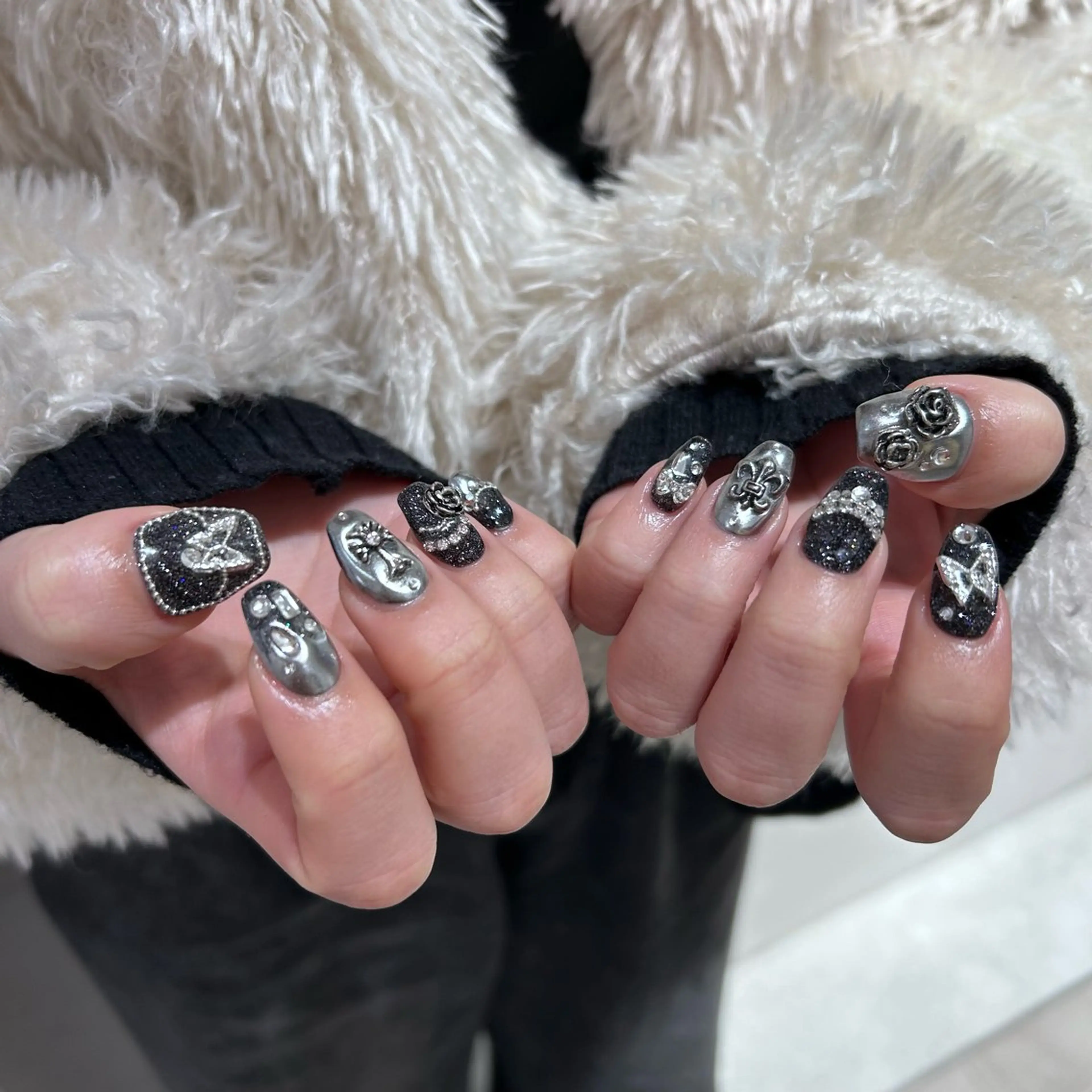 ネイル ハンドネイル junna のぞいてねのネイルデザイン