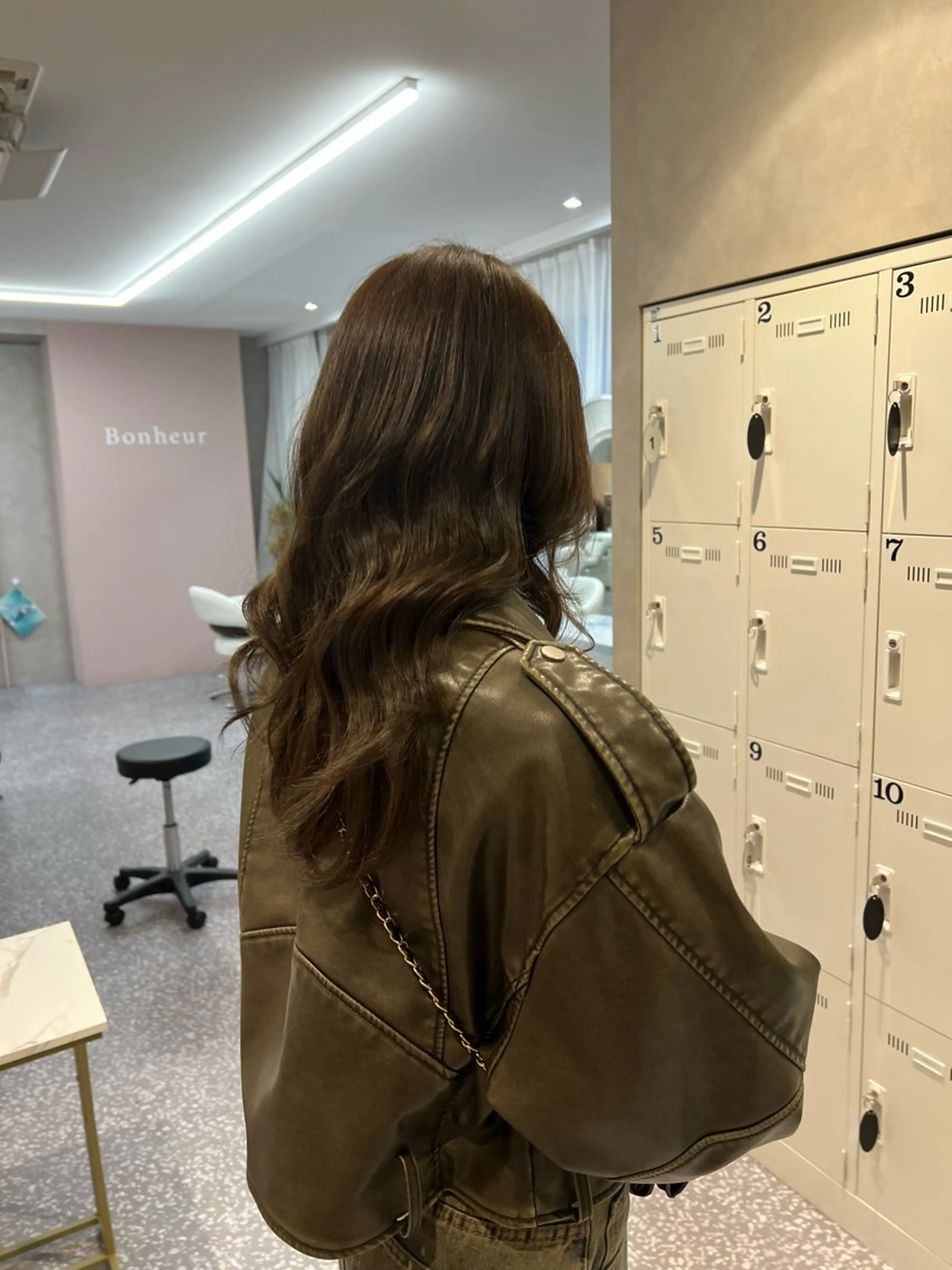 ロング カラー 透明感カラー グレージュ オリーブグレージュ オリーブグレー カット ヘアカラー Naru┆川西能勢口 ┆髪質改善のヘアスタイル