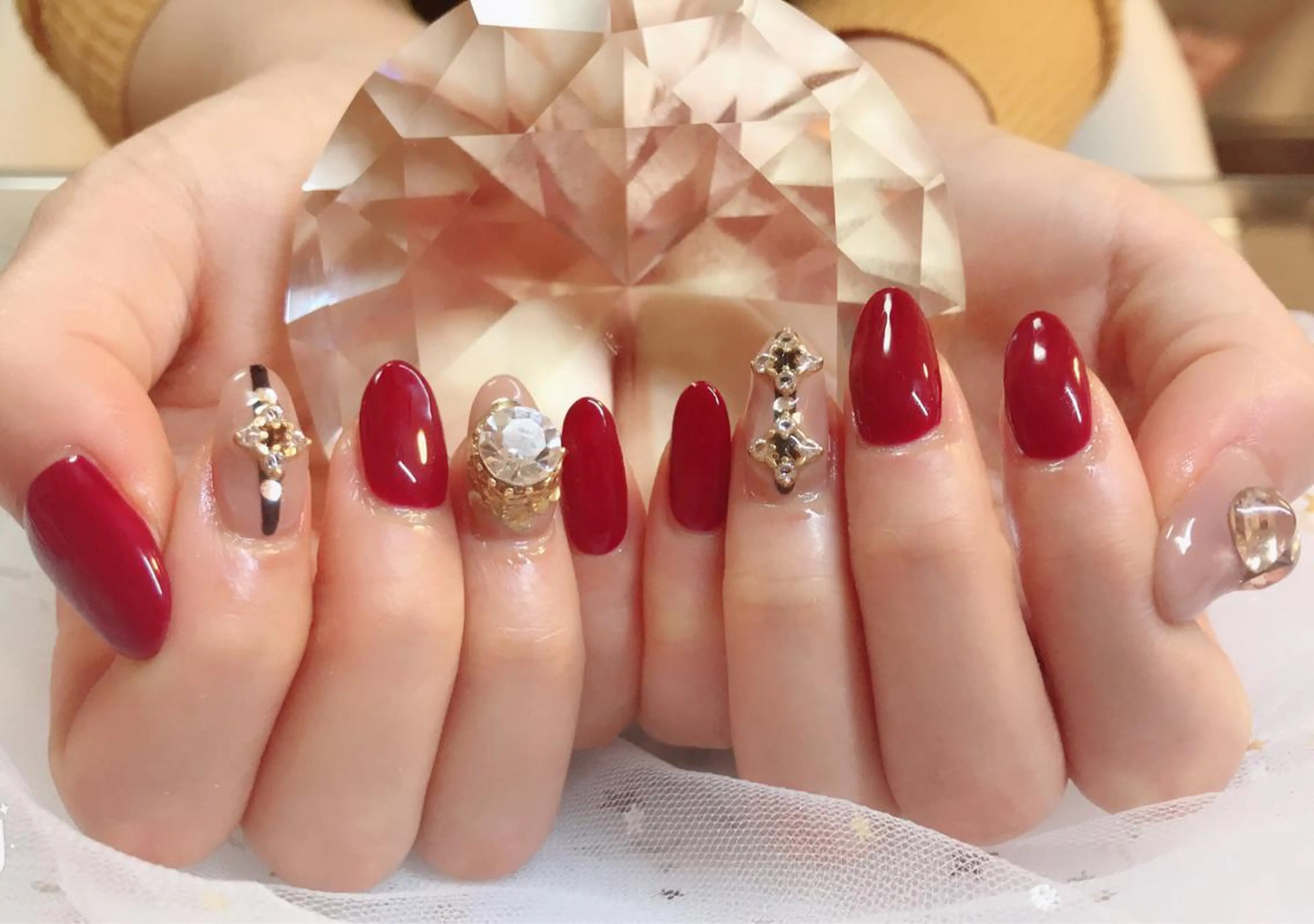 カラー ネイル Q Free nailsのネイルデザイン