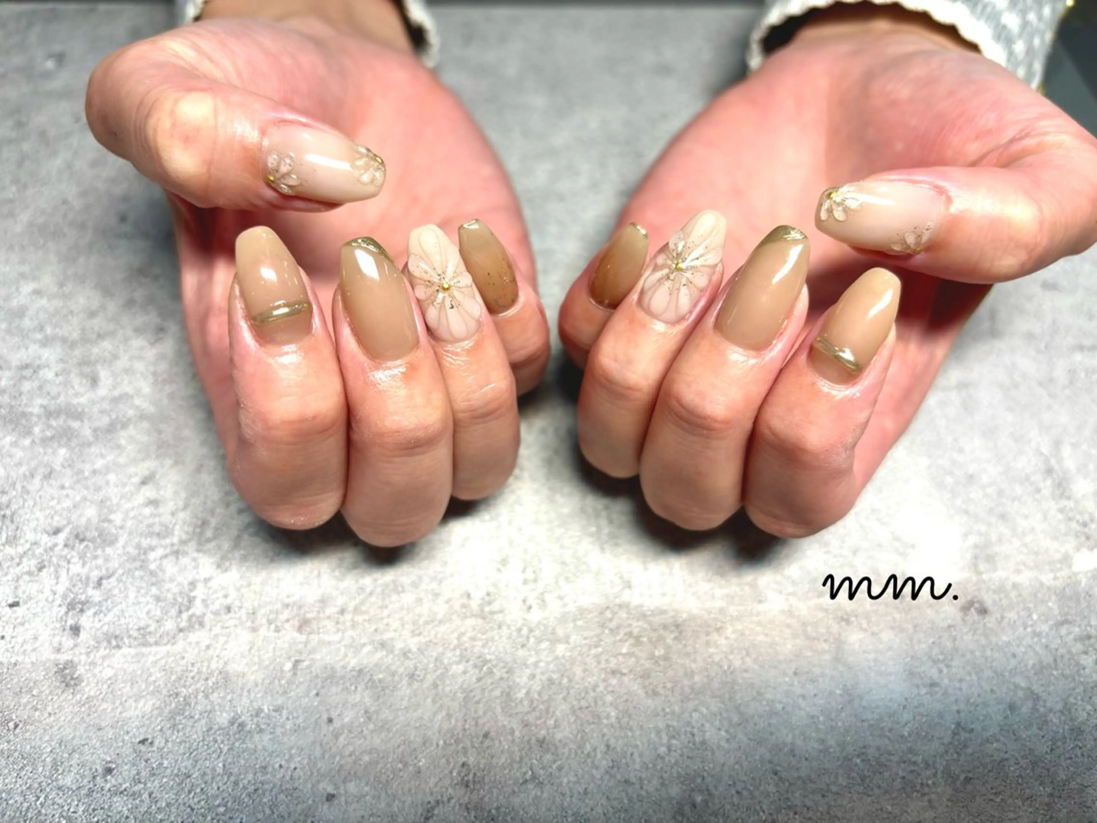 ネイル 持ち込み 春ネイル ハンドネイル mm. ✨Ayuna✨のネイルデザイン