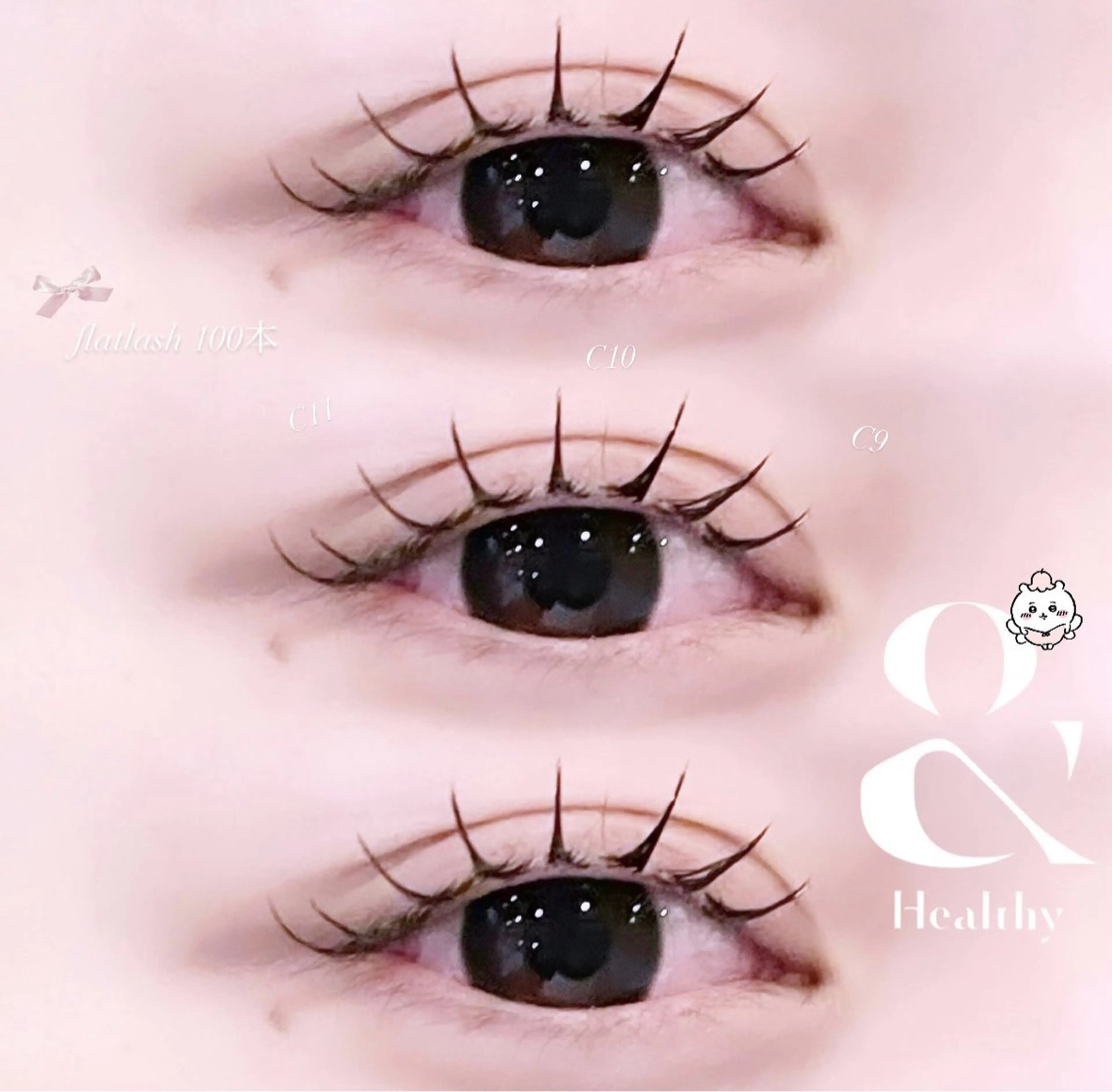 マツエク・マツパ 束感まつ毛 フラットラッシュ マツエク 🎀millie ainee♡田畑🎀のマツエク・マツパデザイン