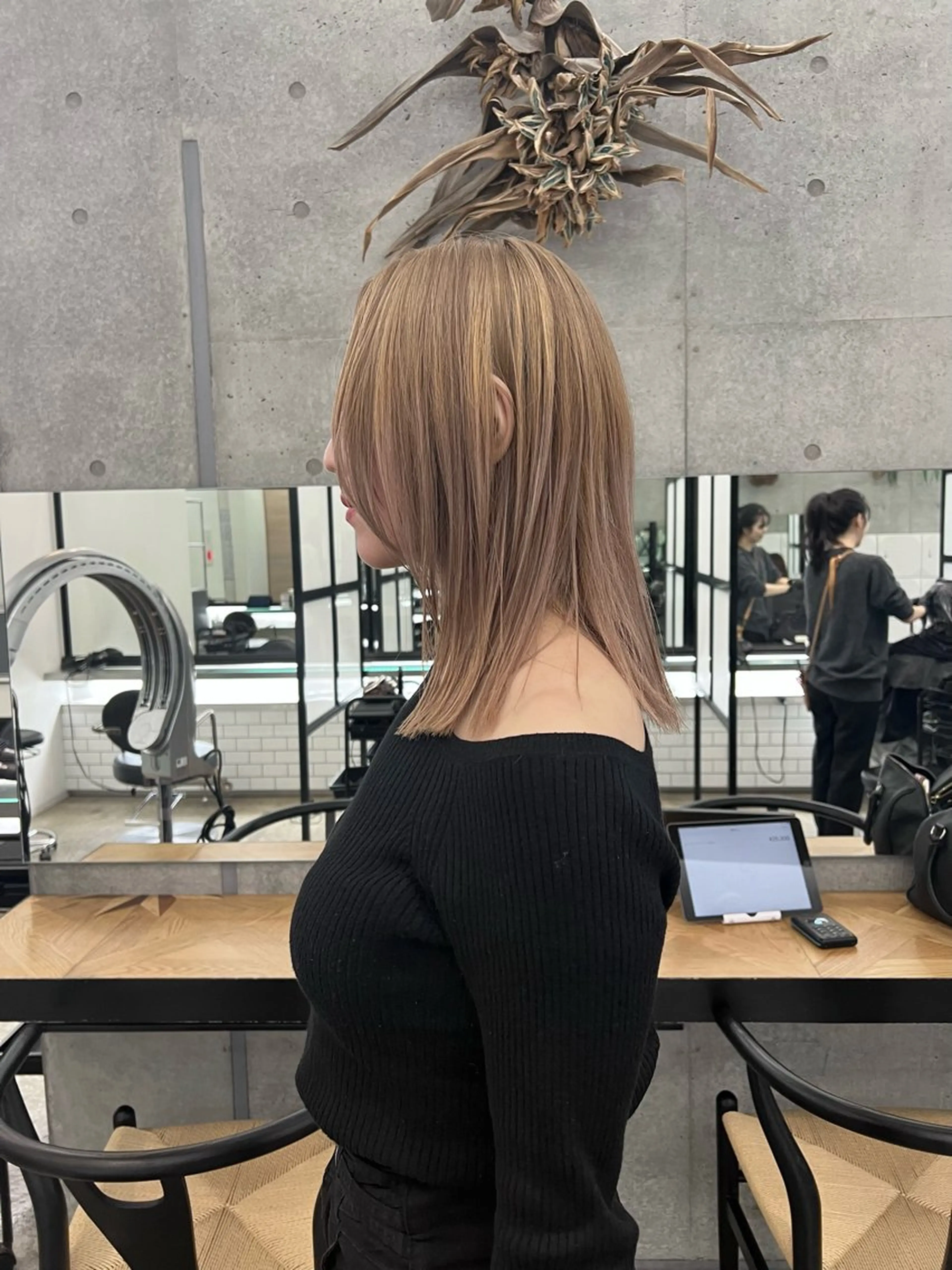 ミディアム カラー ヘアカラー GO TODAY SHAiRE SALON Polaris店所属・くせっ毛カット タツヤのヘアスタイル