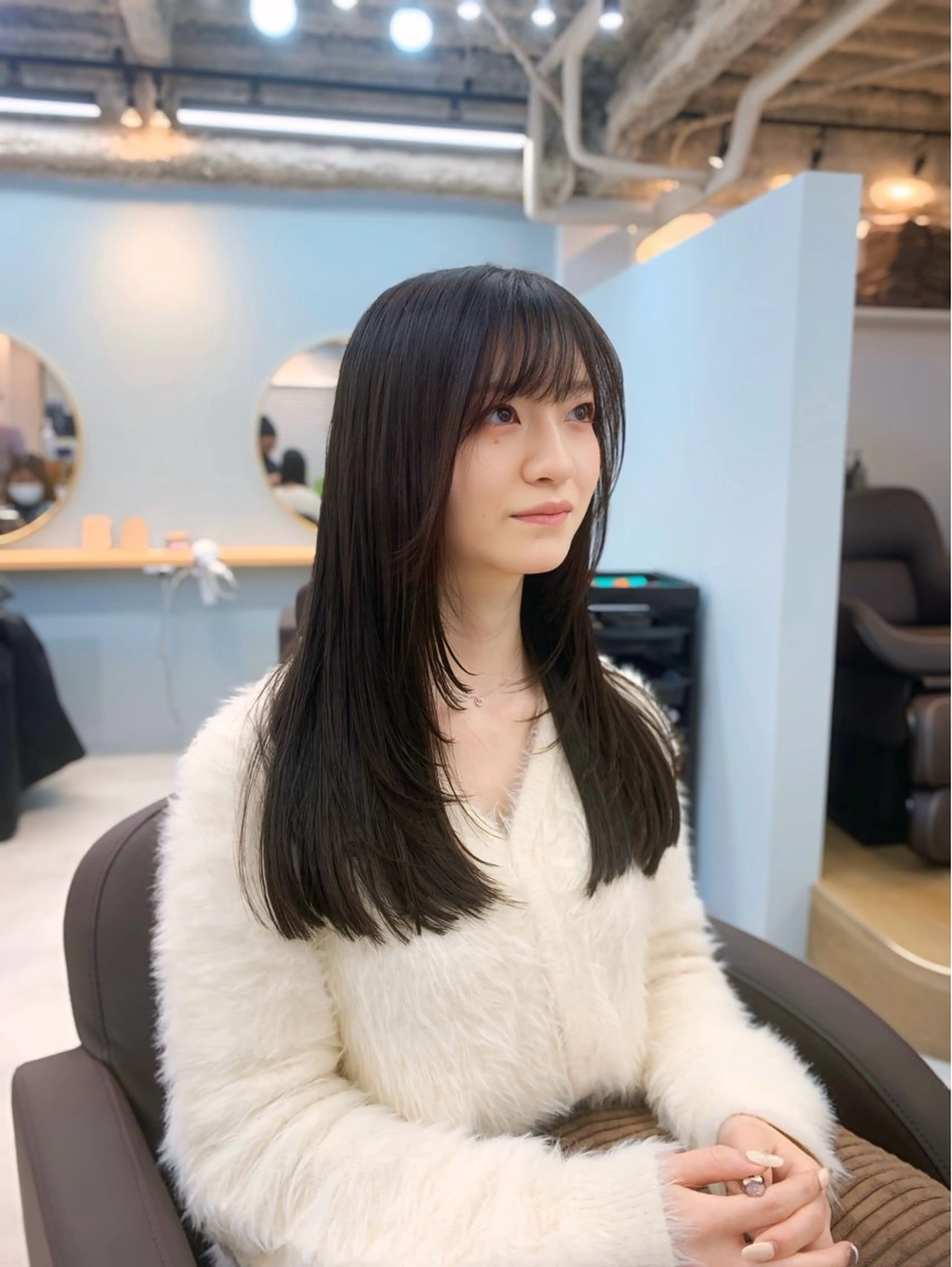 ロング カラー 前田 健太のヘアスタイル