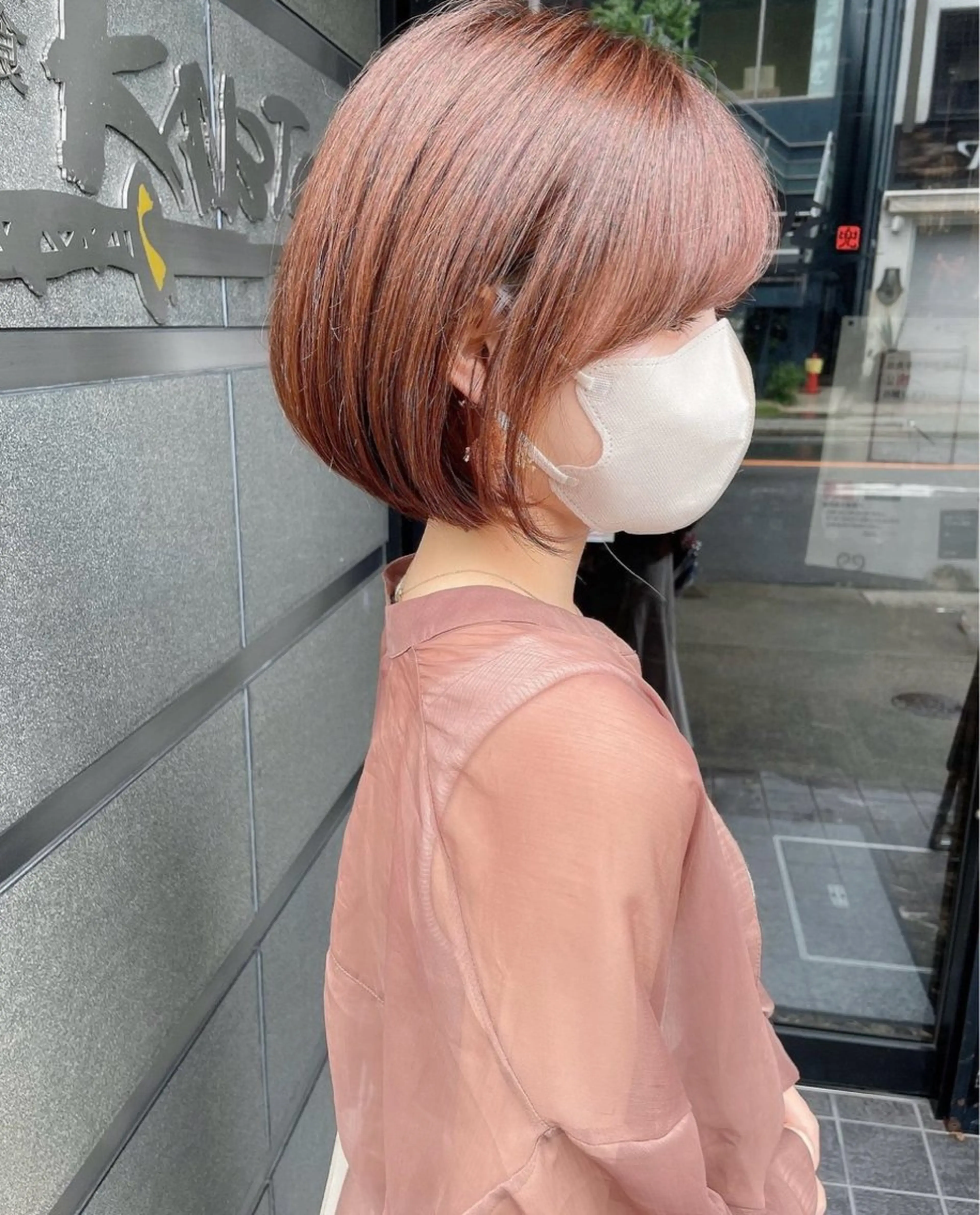 ショート カラー ❤️ブリーチなし💚 ダブルカラー平野実花のヘアスタイル