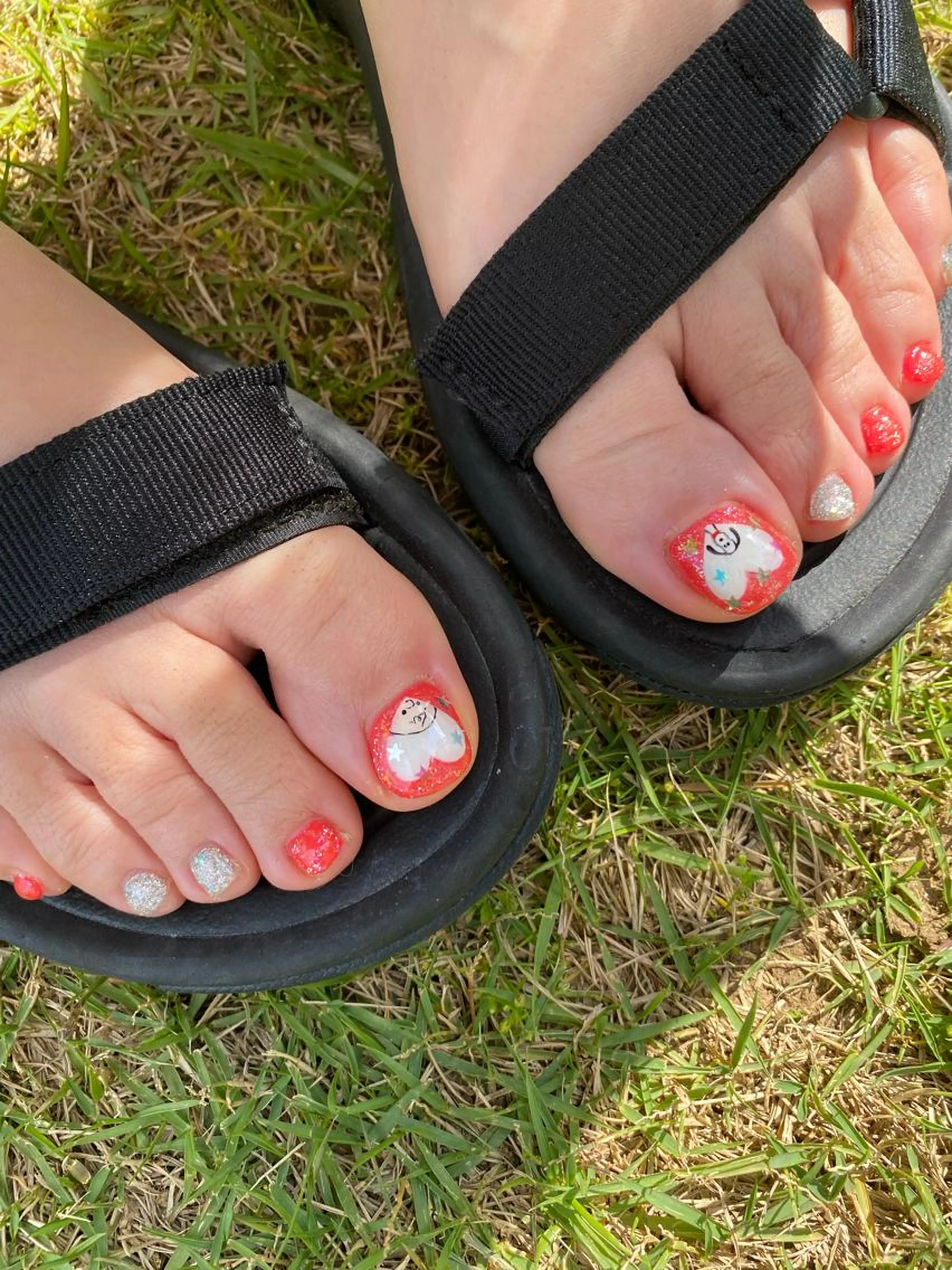 【11月限定特別価格】フットネイルお好きなアート10本の写真