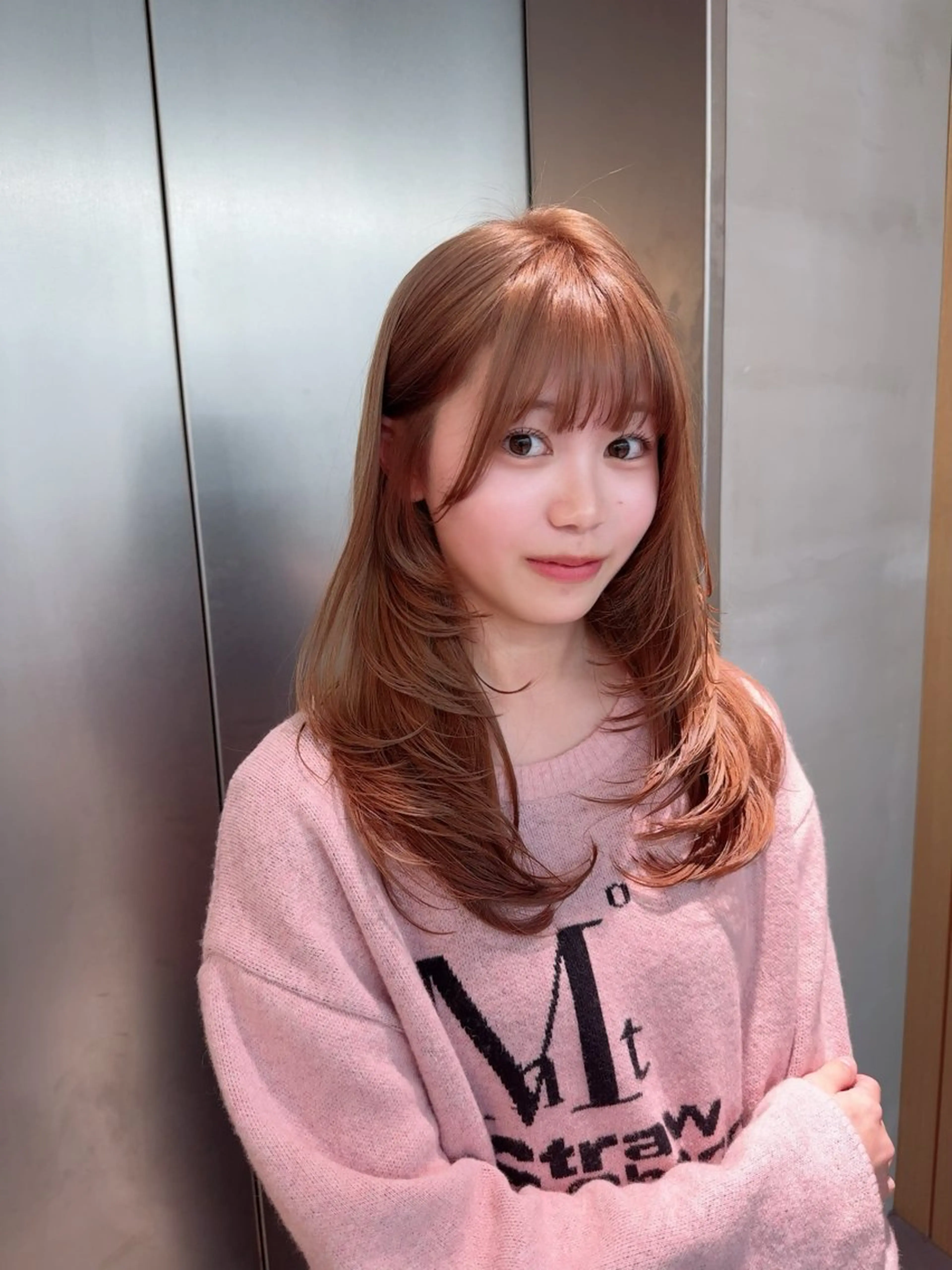 ロング カラー ヘアアレンジ ヘアカラー トリートメント ARIA💎縮毛矯正 ブリーチ💎複雑履歴のヘアスタイル