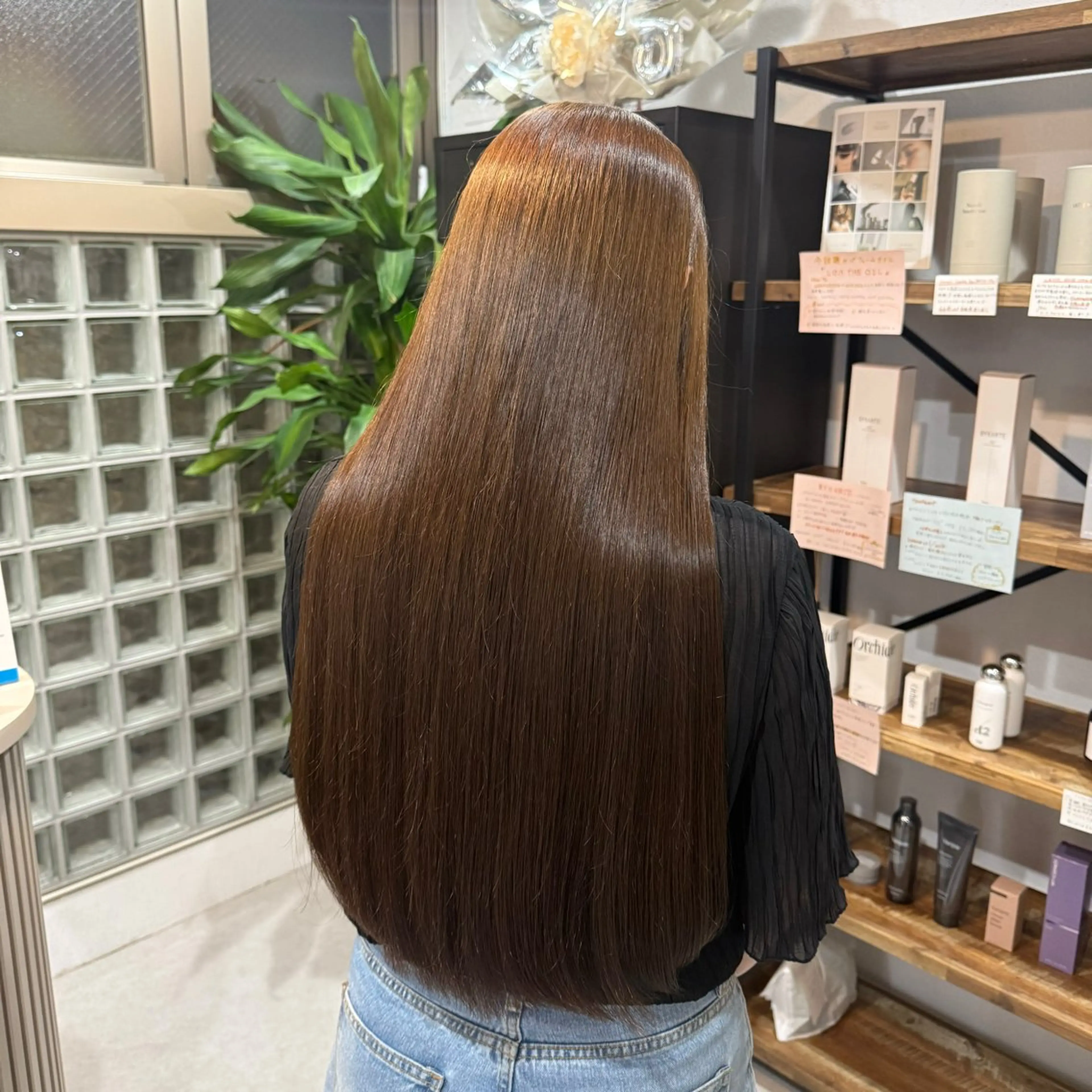 ロング カラー パーマ カット ヘアカラー 縮毛矯正 3tuba Nahoのヘアスタイル