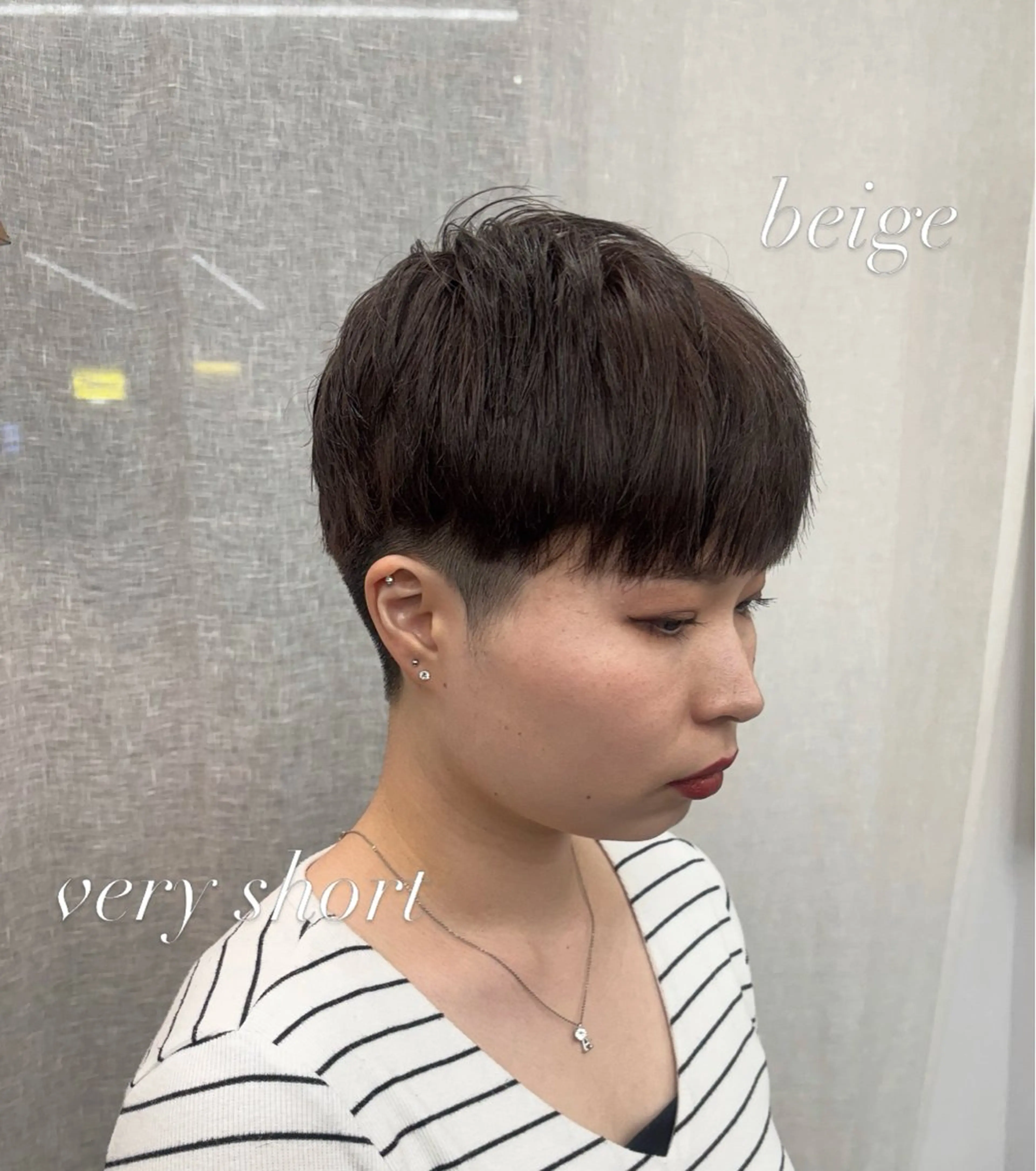 ショート カラー カット ヘアカラー ヤマザキ アヤメ 女性カット募集中*゚のヘアスタイル