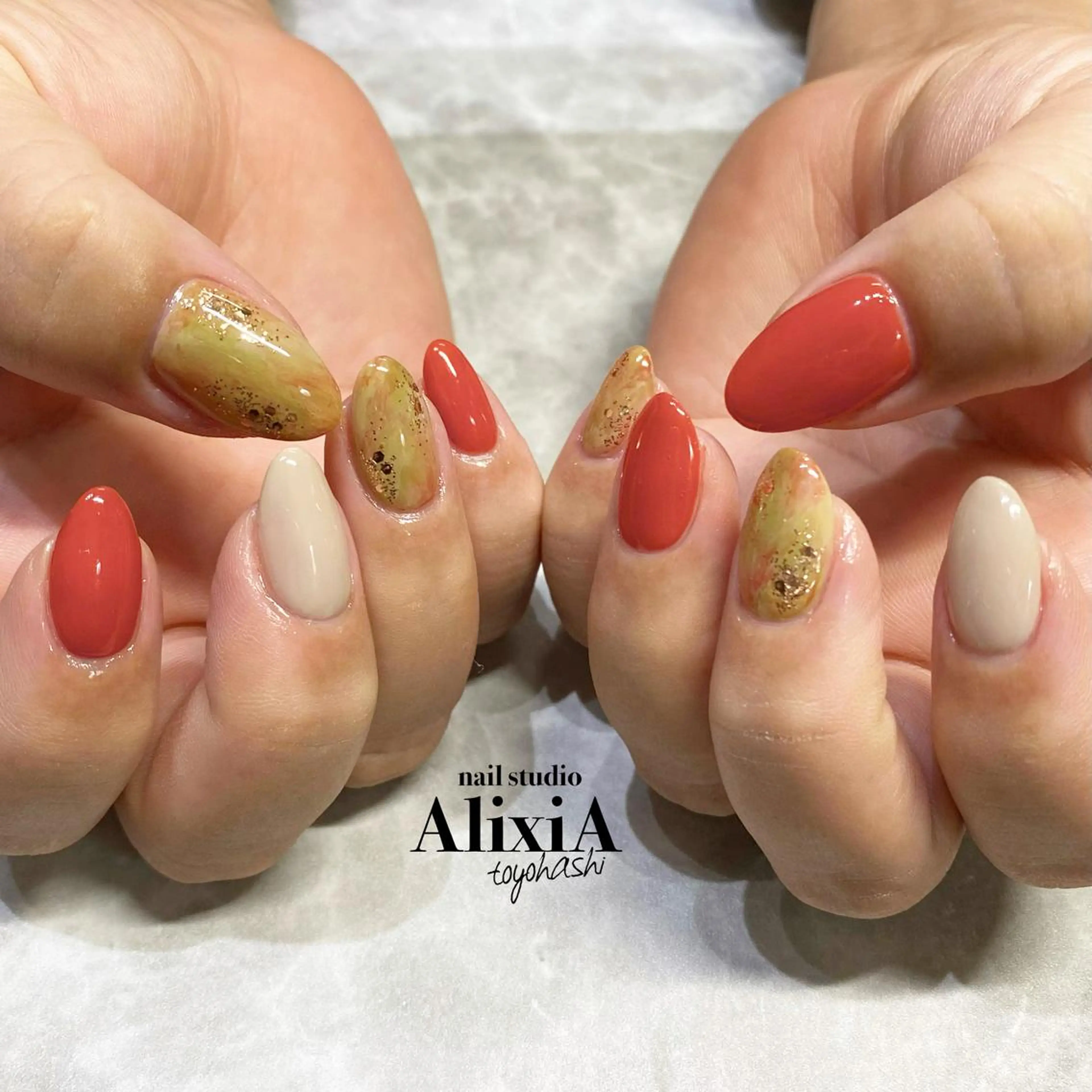 パーマ ネイル ハンドネイル AlixiA   nail studio所属・AlixiA ゆみのネイルデザイン