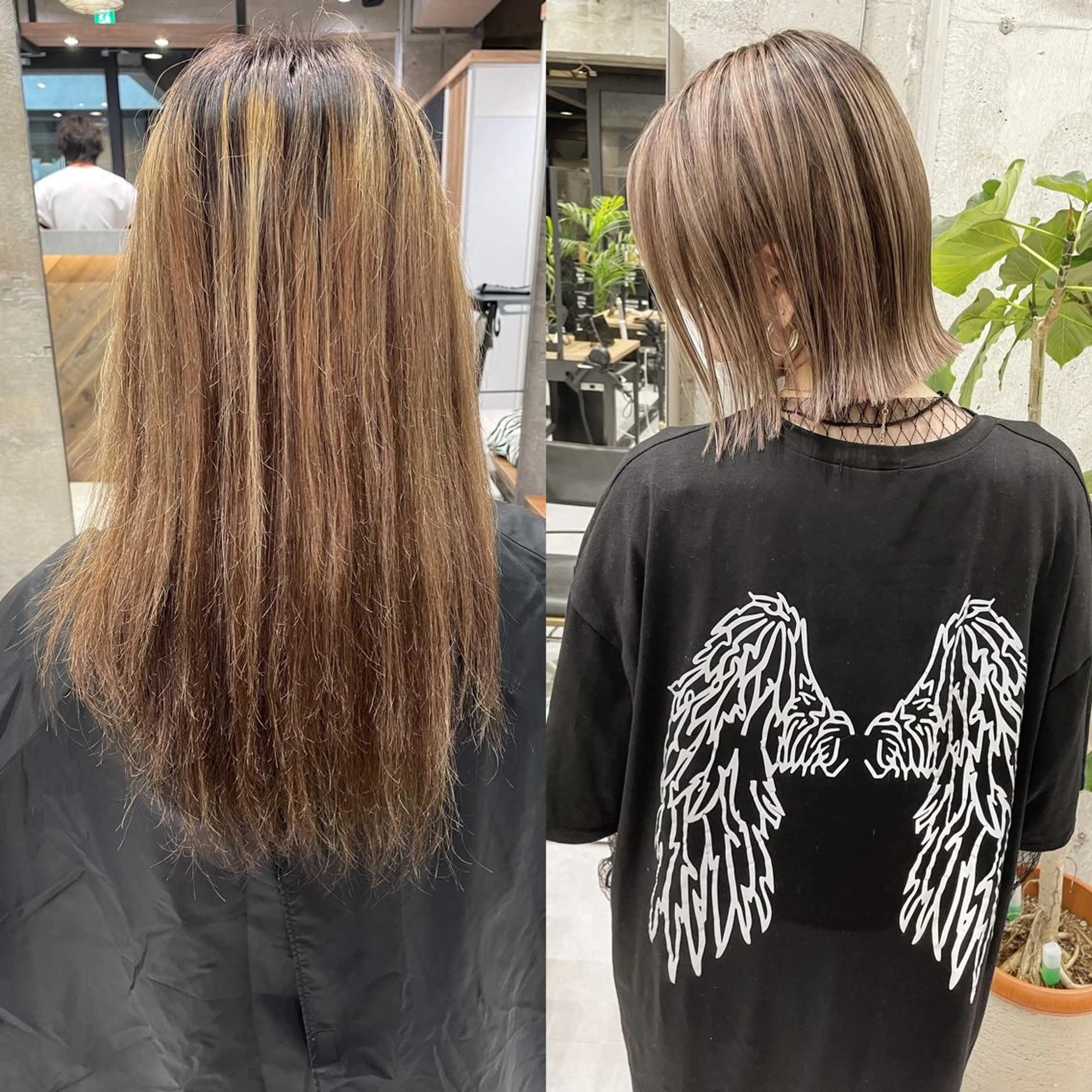 ショート カラー ヘアアレンジ ボブ 外ハネヘア カット ヘアカラー TATSUYA アートディレクターのヘアスタイル