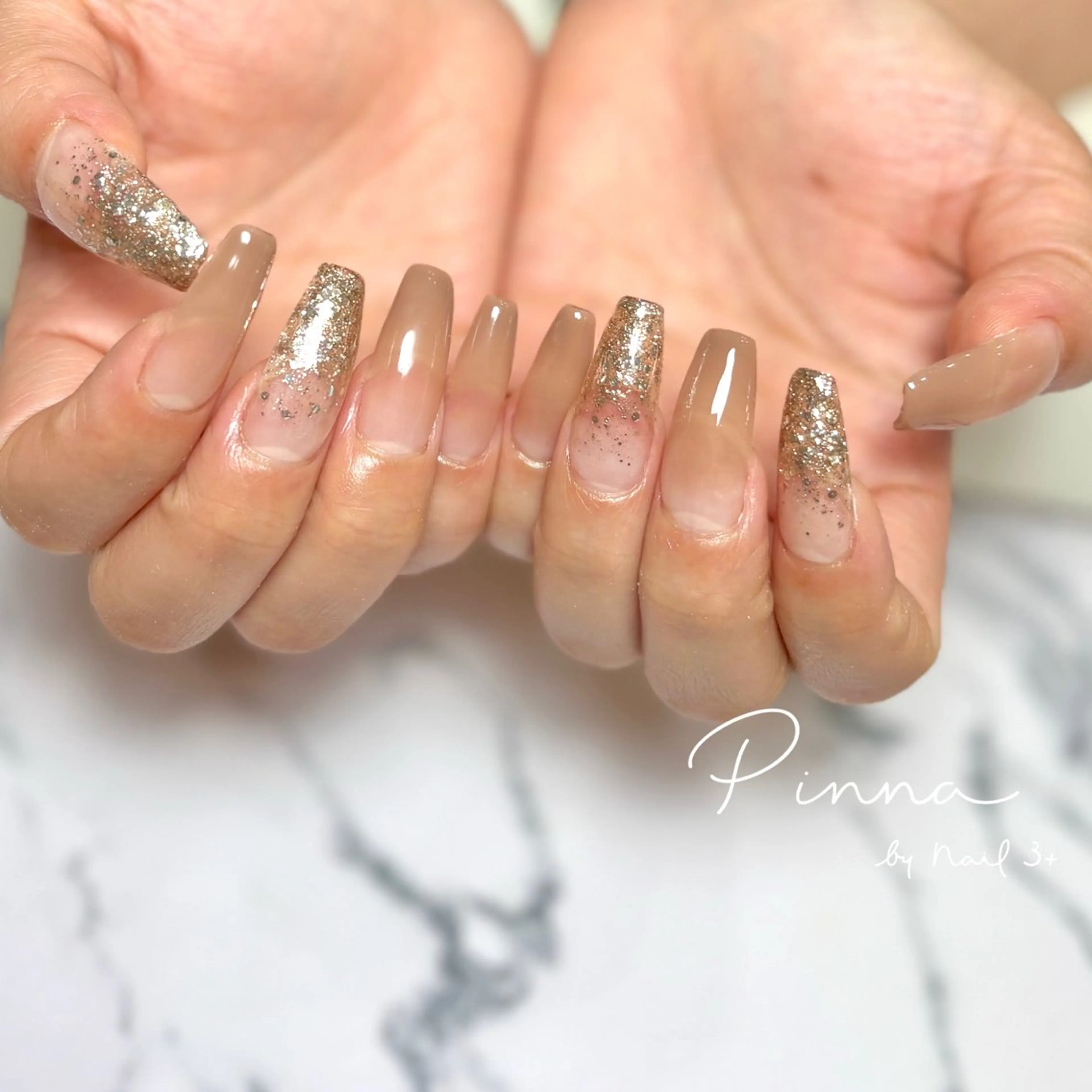 ネイル ラメ(グリッター) Pinna by nail3+所属・Mayu 🌷🦋のネイルデザイン