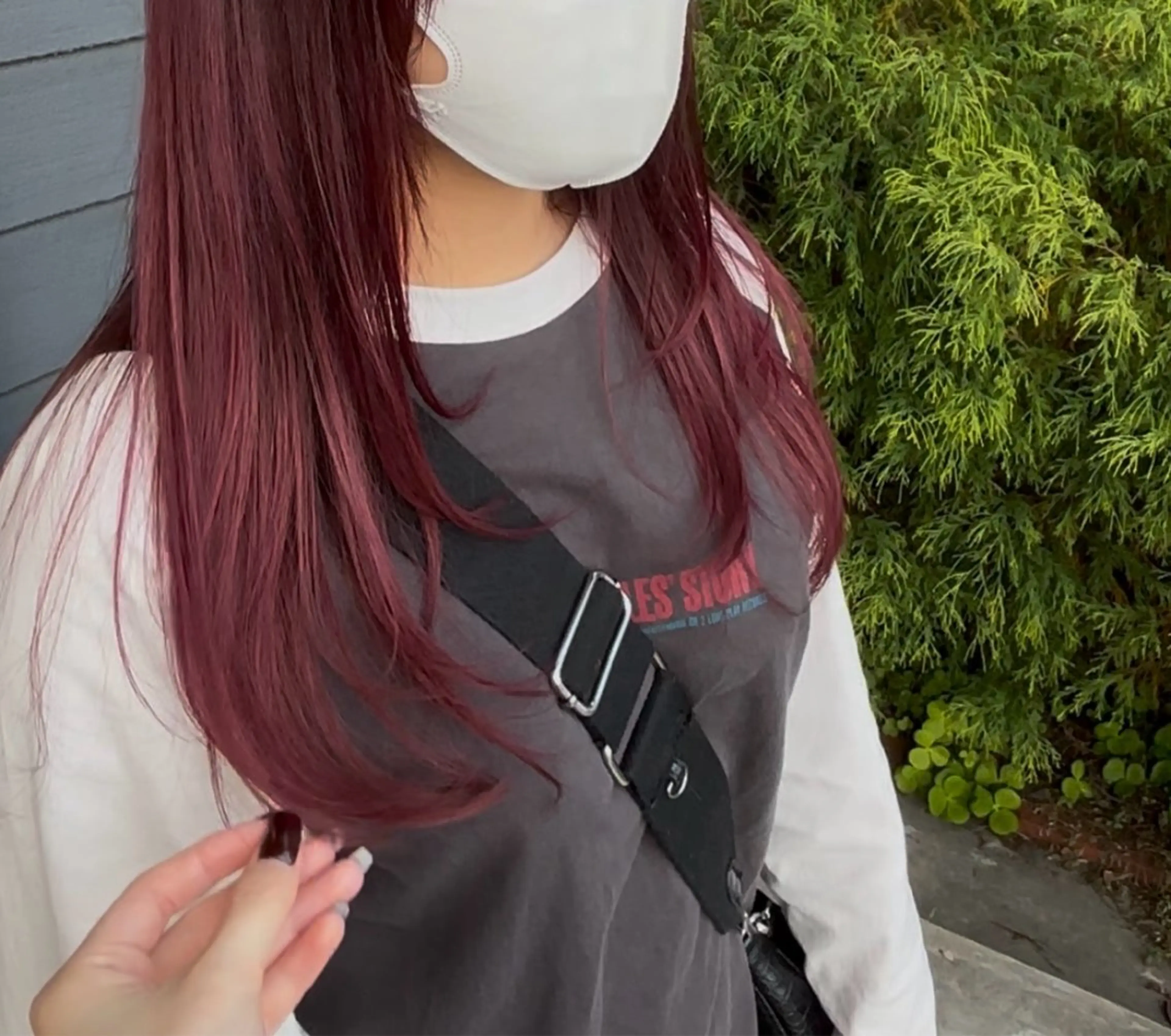 ロング カラー レイヤーカット カット ヘアカラー 暖色カラー／ボブ／ 酸性ストレート／羽菜のヘアスタイル