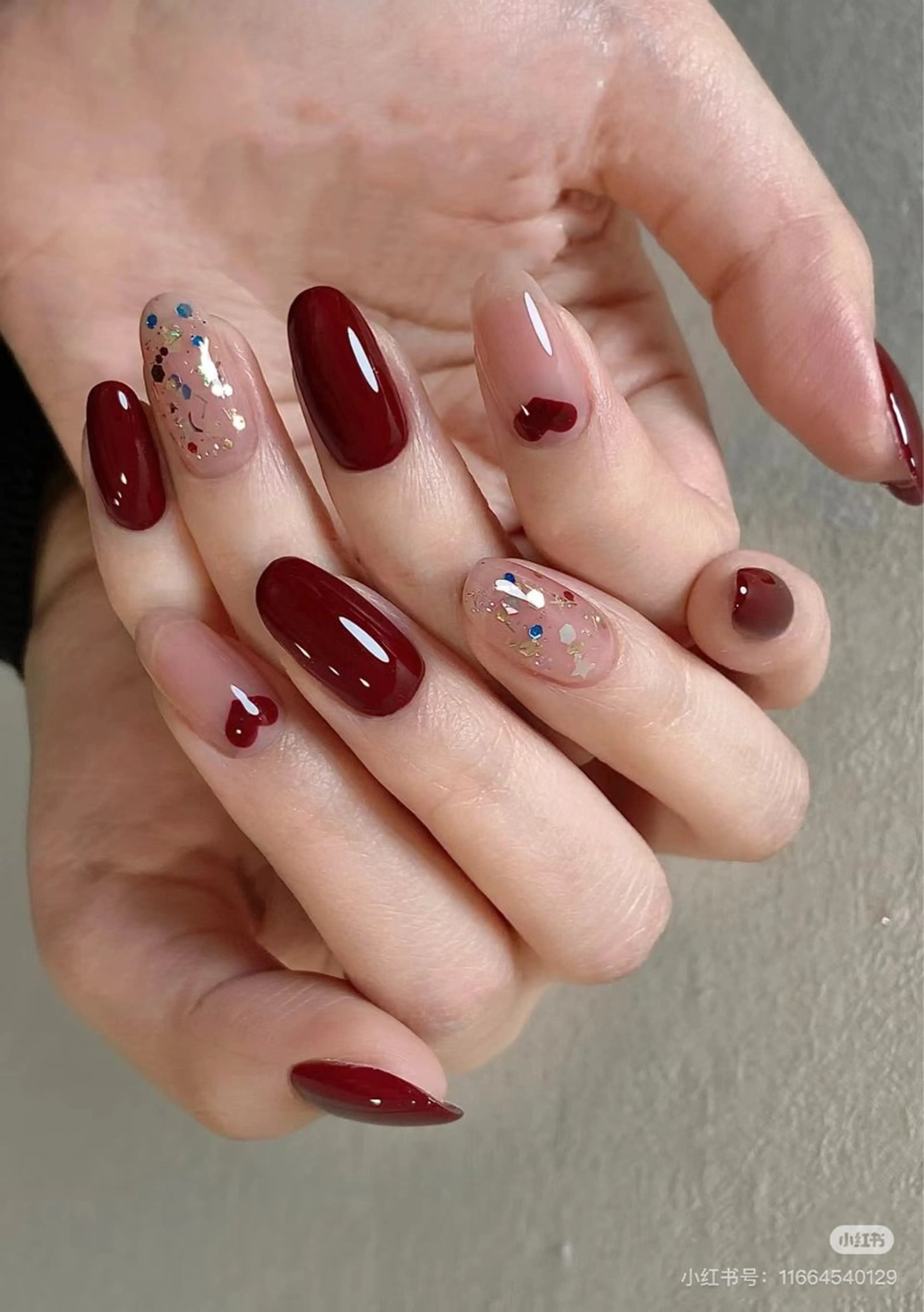 ネイル 成人式 ジェルネイル ネイルチップ 冬ネイル クリスマス ハンドネイル MoMoA Nail ネイル長さ出し専門店のネイルデザイン