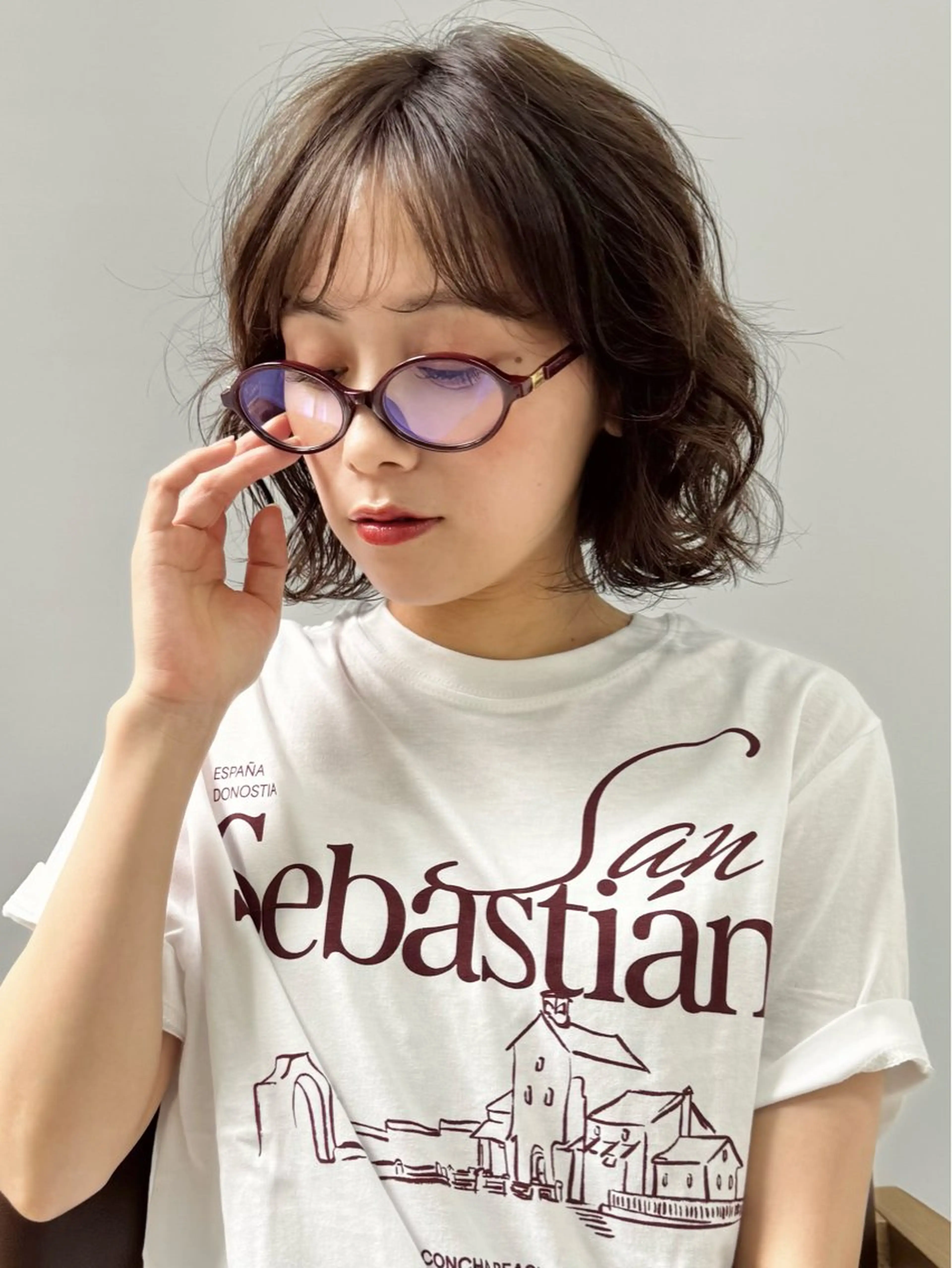 ショート パーマ mee.所属・ボブパーマ/レイヤー ＊エバタハナエのヘアスタイル