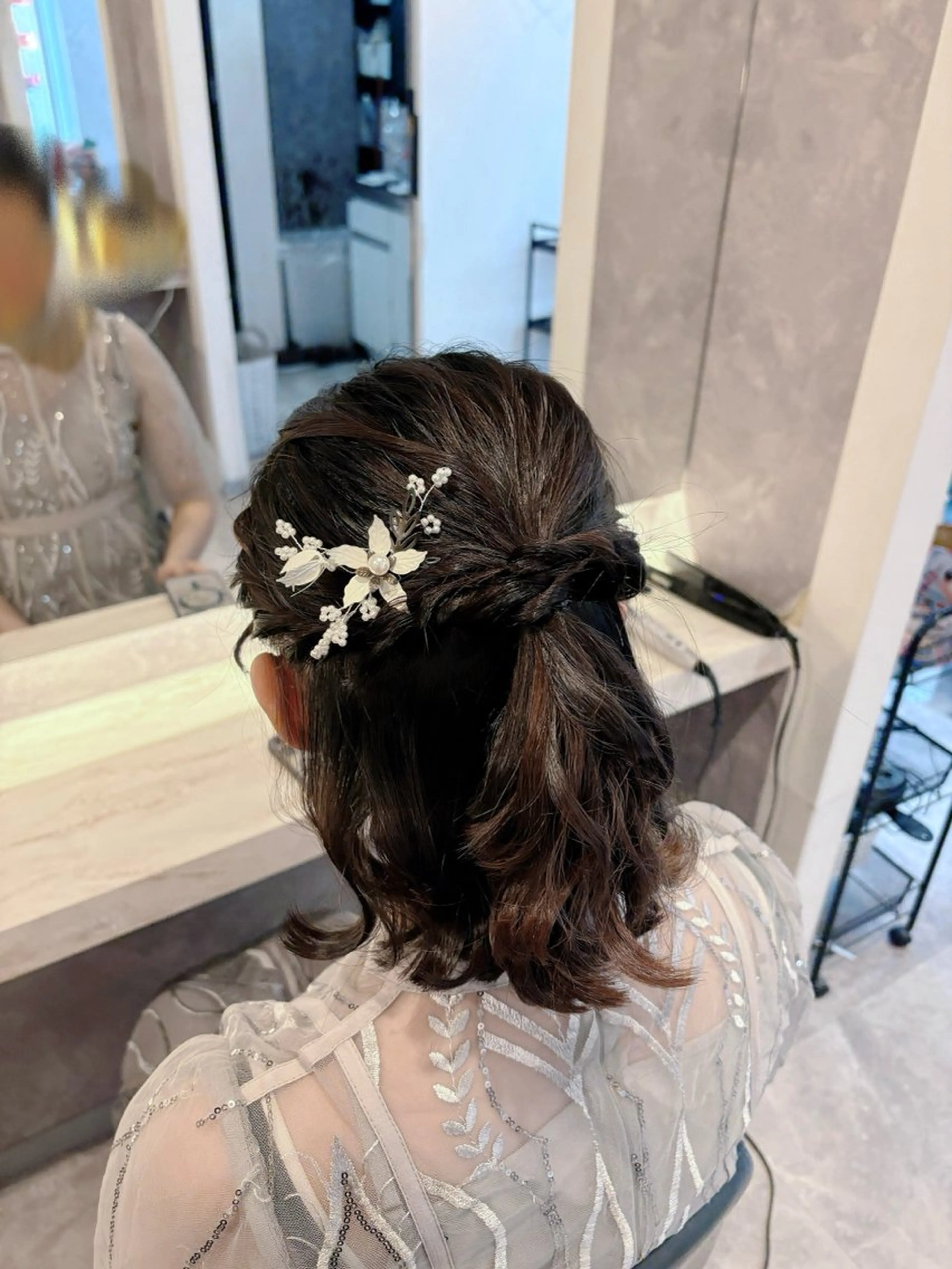 ミディアム ヘアアレンジ ヘアセット Maho ブリーチモデル募集中のヘアスタイル