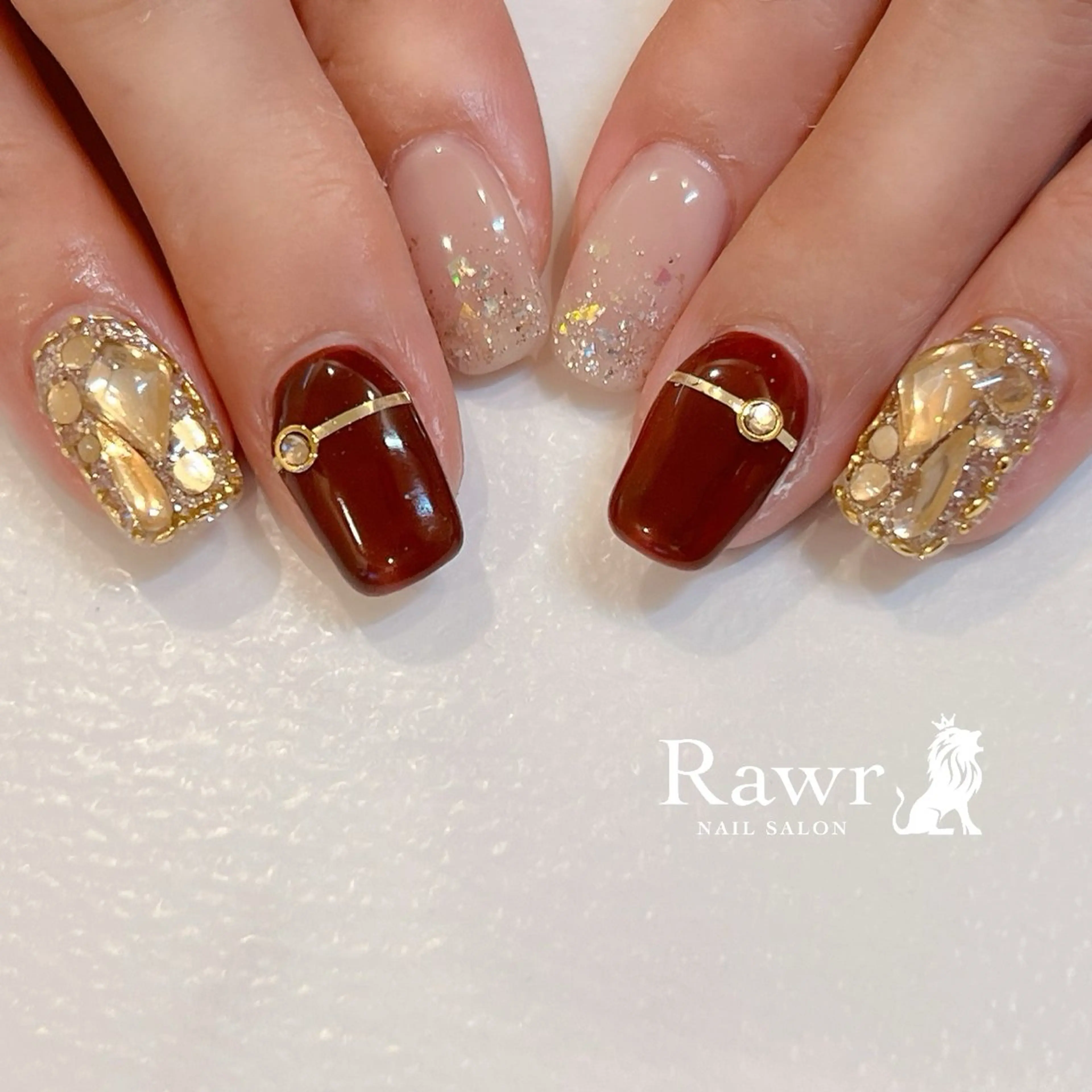 ネイル ハンドネイル Rawr / saoriのネイルデザイン